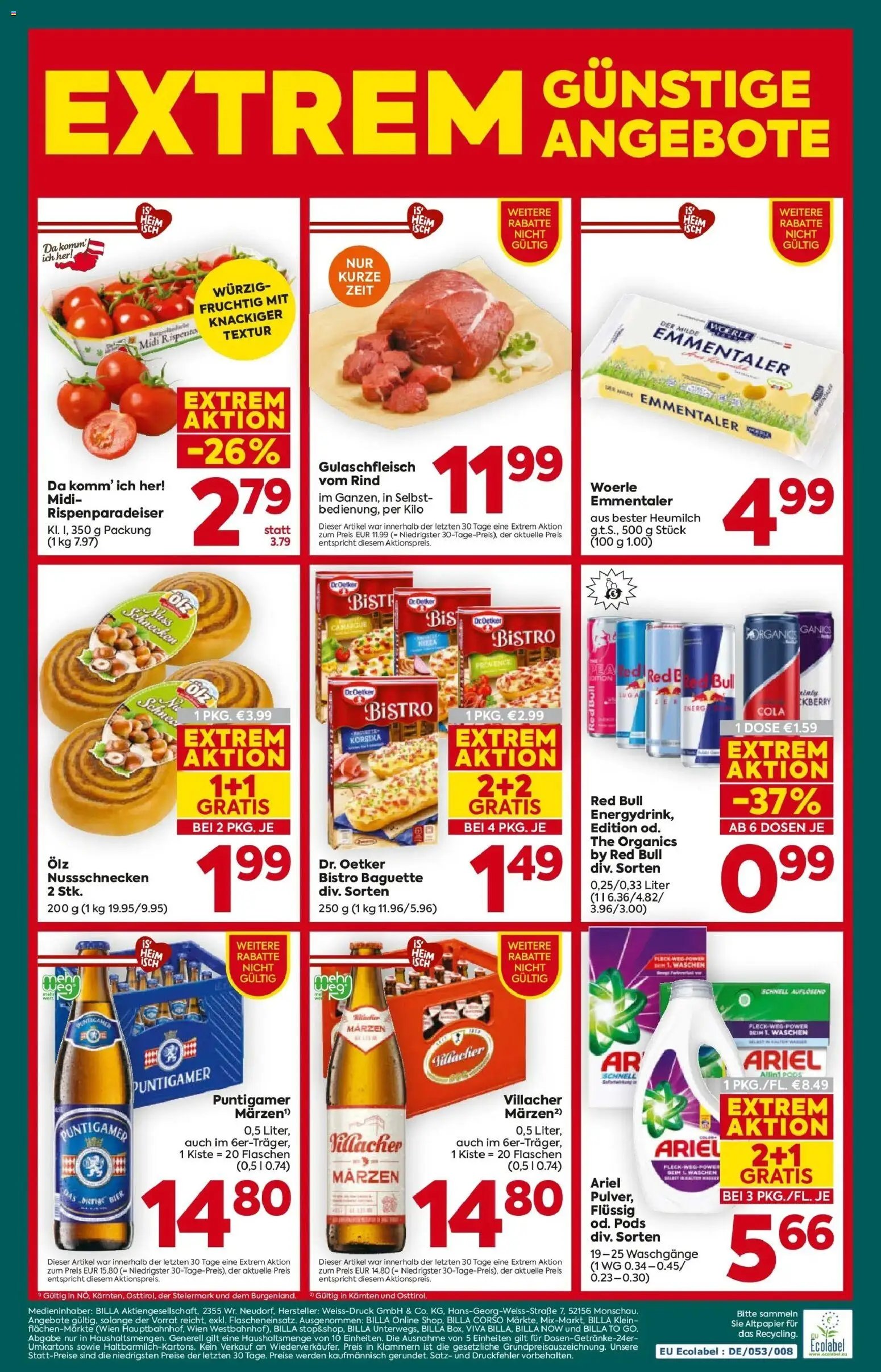 Billa Plus Flugblatt - Kärnten