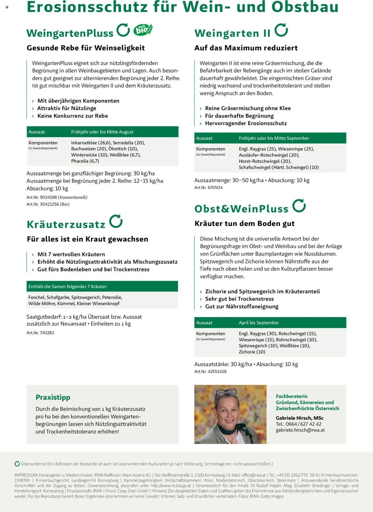 Lagerhaus Biodiversitätsmischungen & Weingartenbegrünungen Weiterlesen