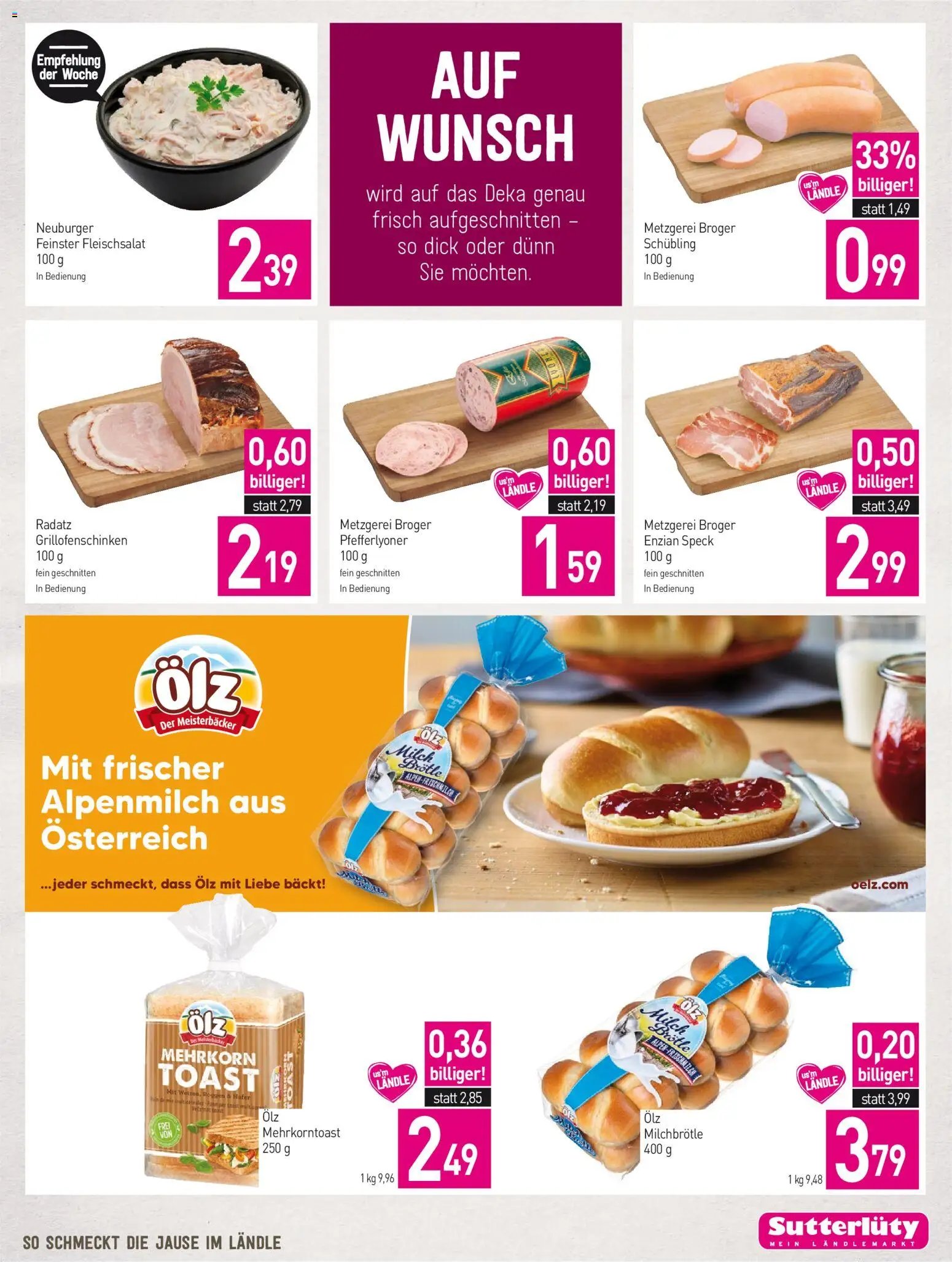 Sutterlüty Flugblatt
