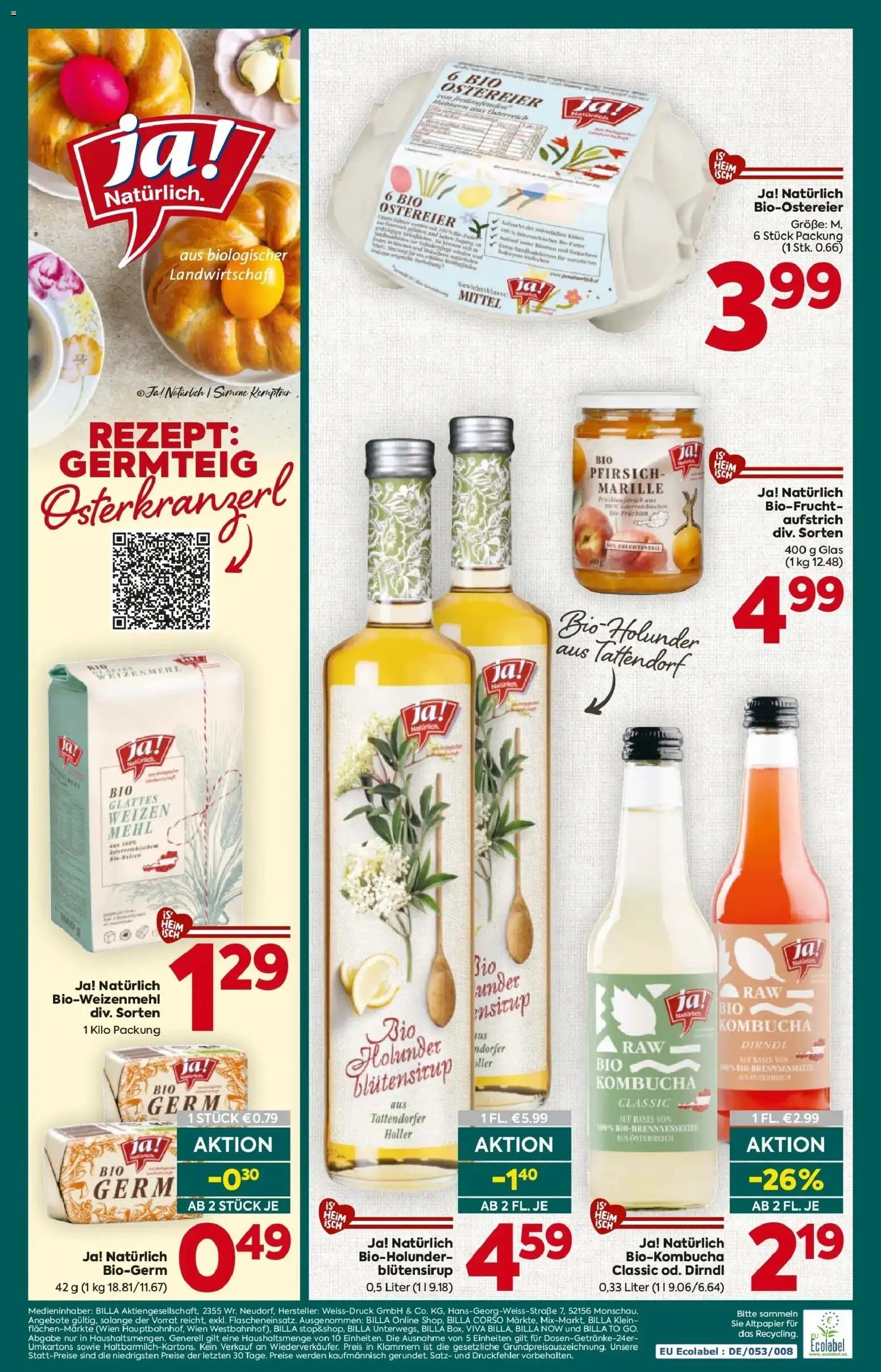 Billa Plus ja! Natürlich