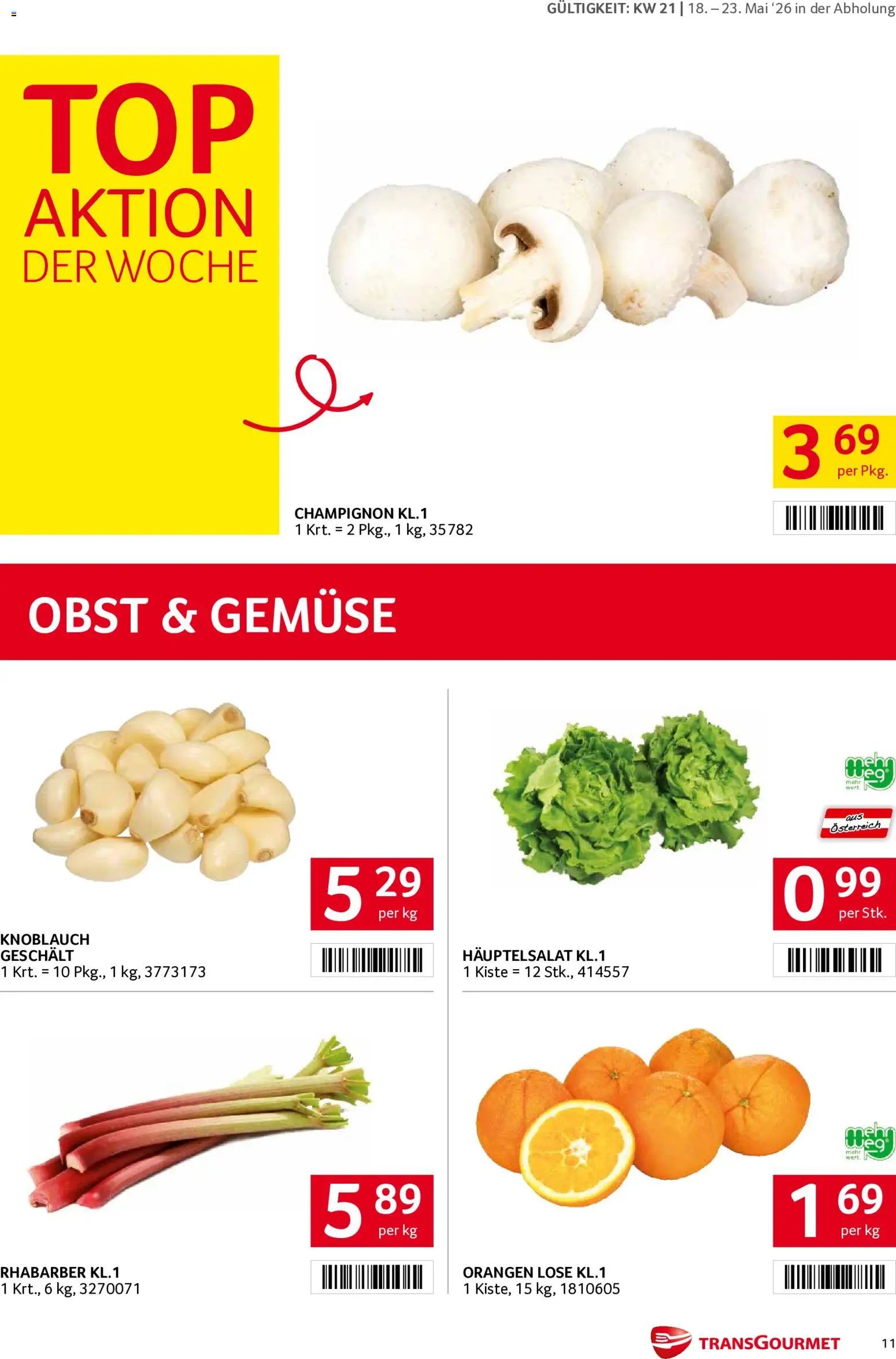 Transgourmet Flugblatt