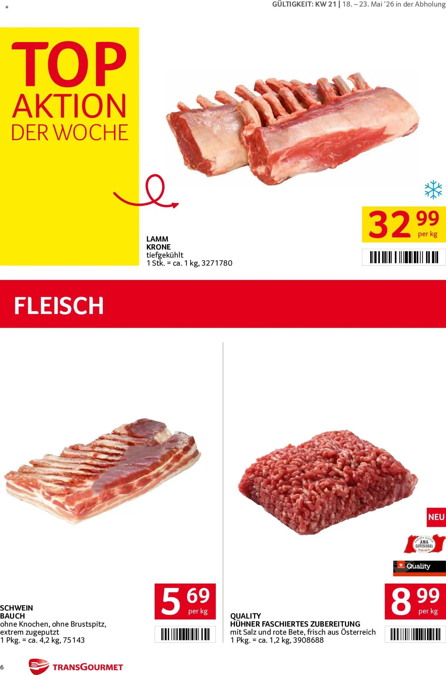 Transgourmet Flugblatt