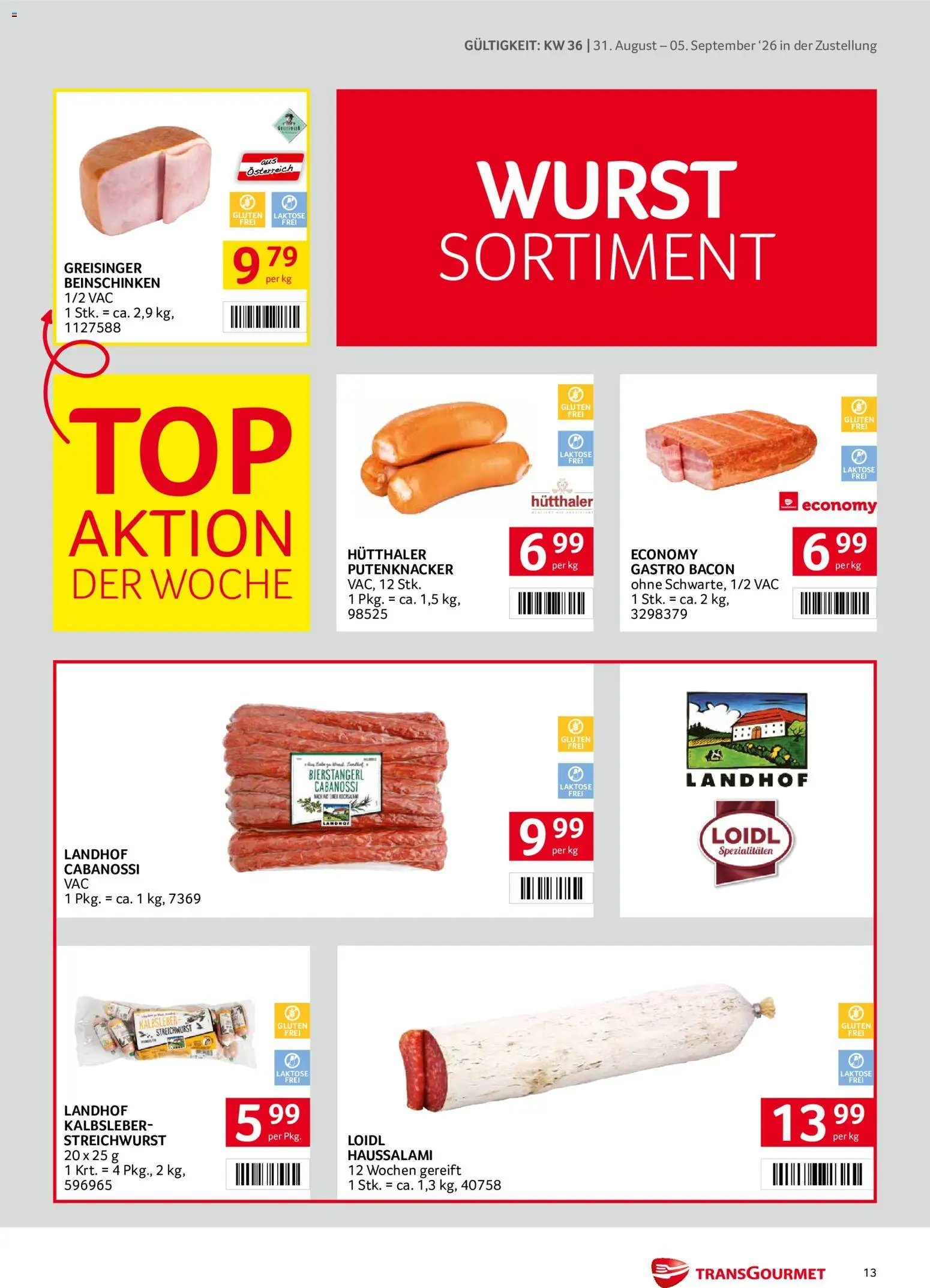 Transgourmet Zustellaktion