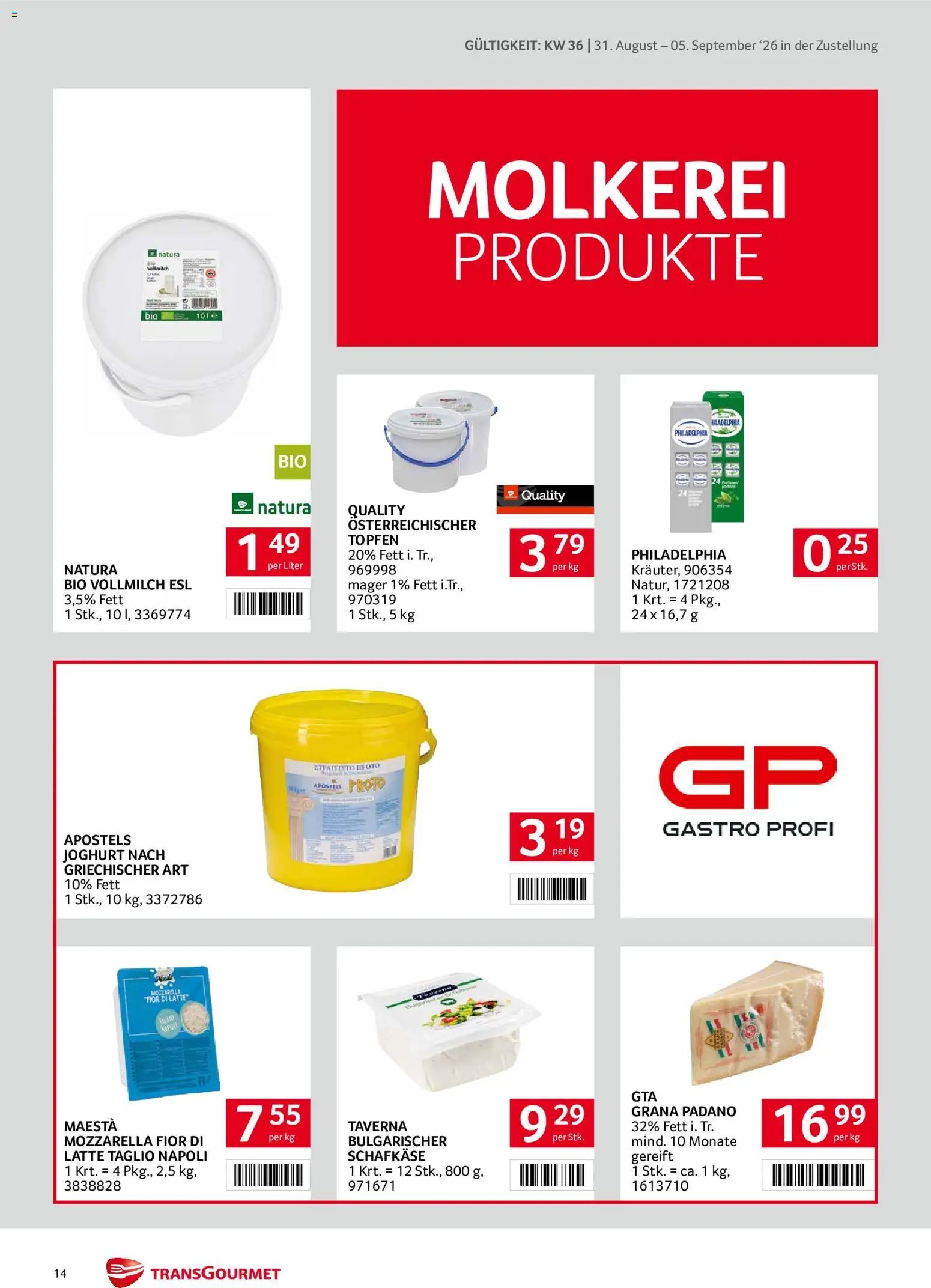 Transgourmet Zustellaktion