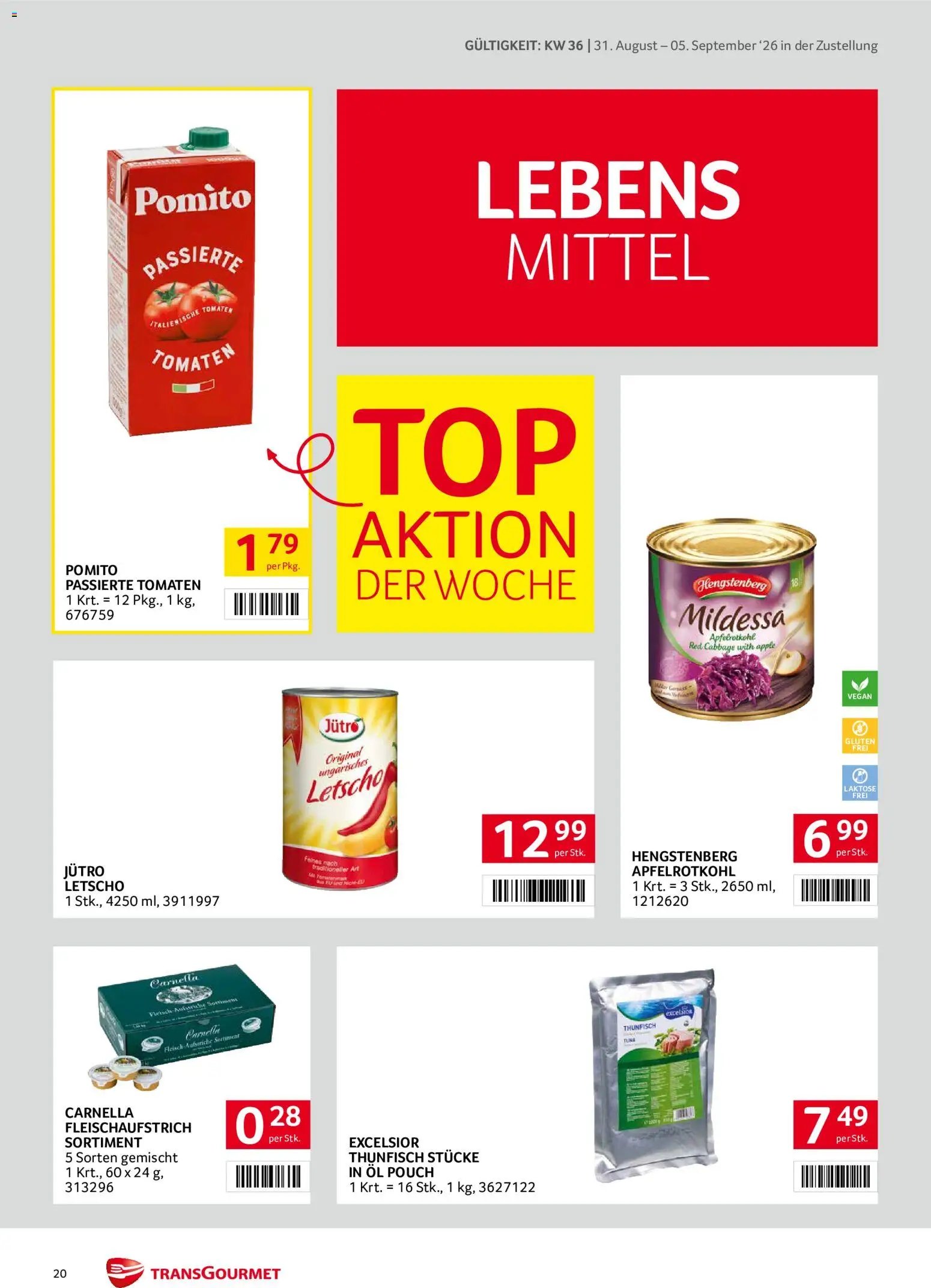 Transgourmet Zustellaktion