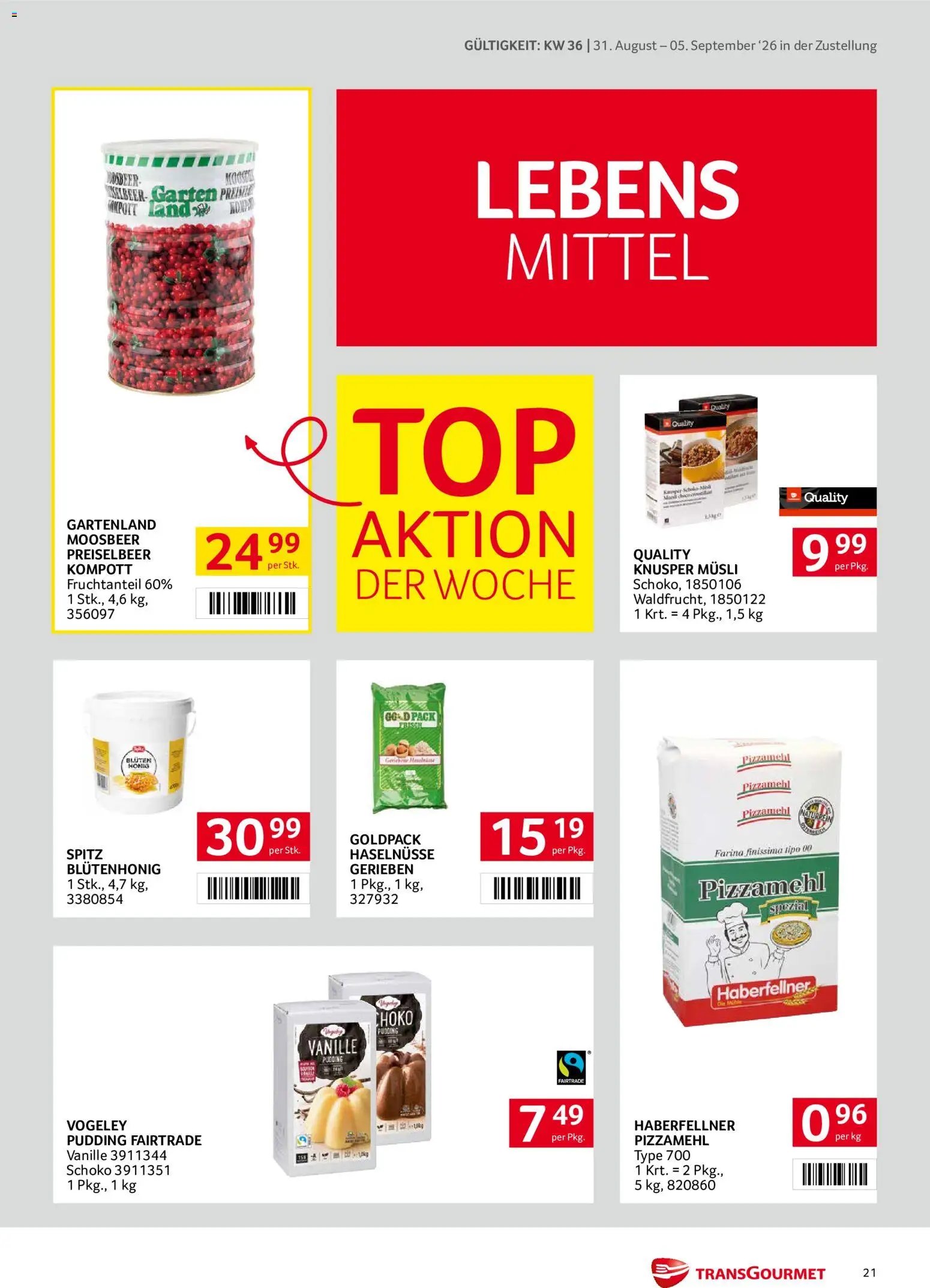 Transgourmet Zustellaktion