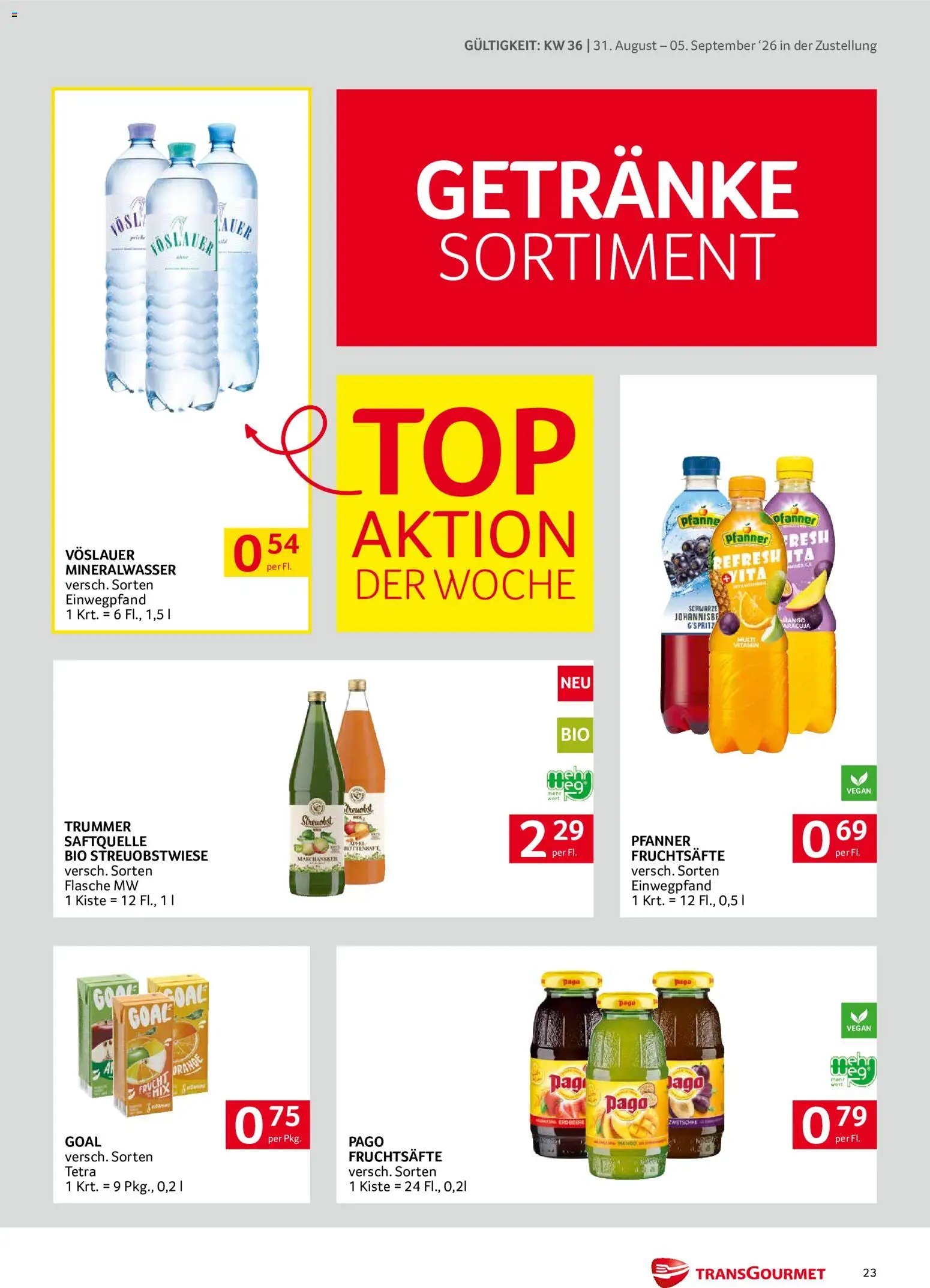 Transgourmet Zustellaktion