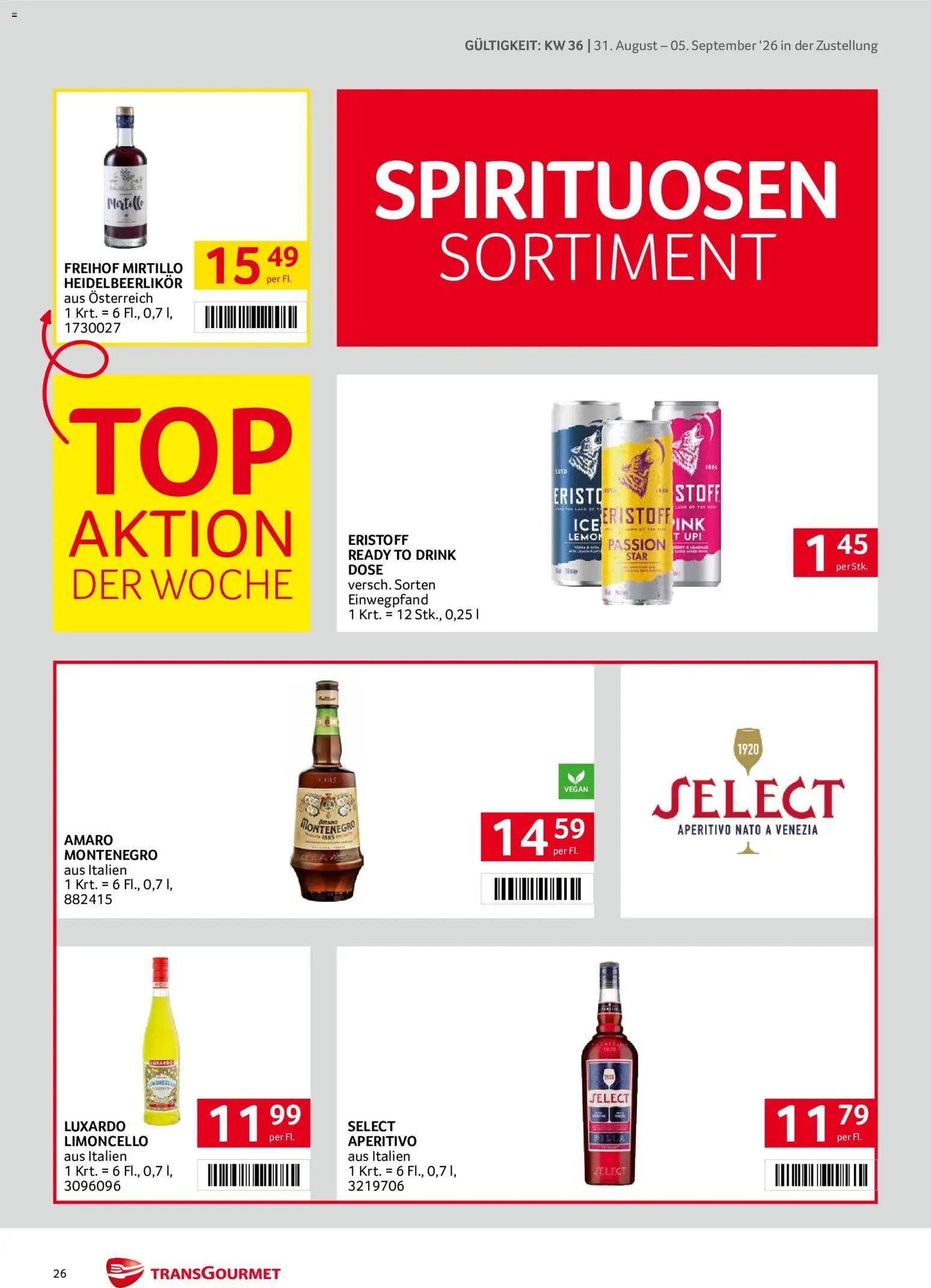 Transgourmet Zustellaktion