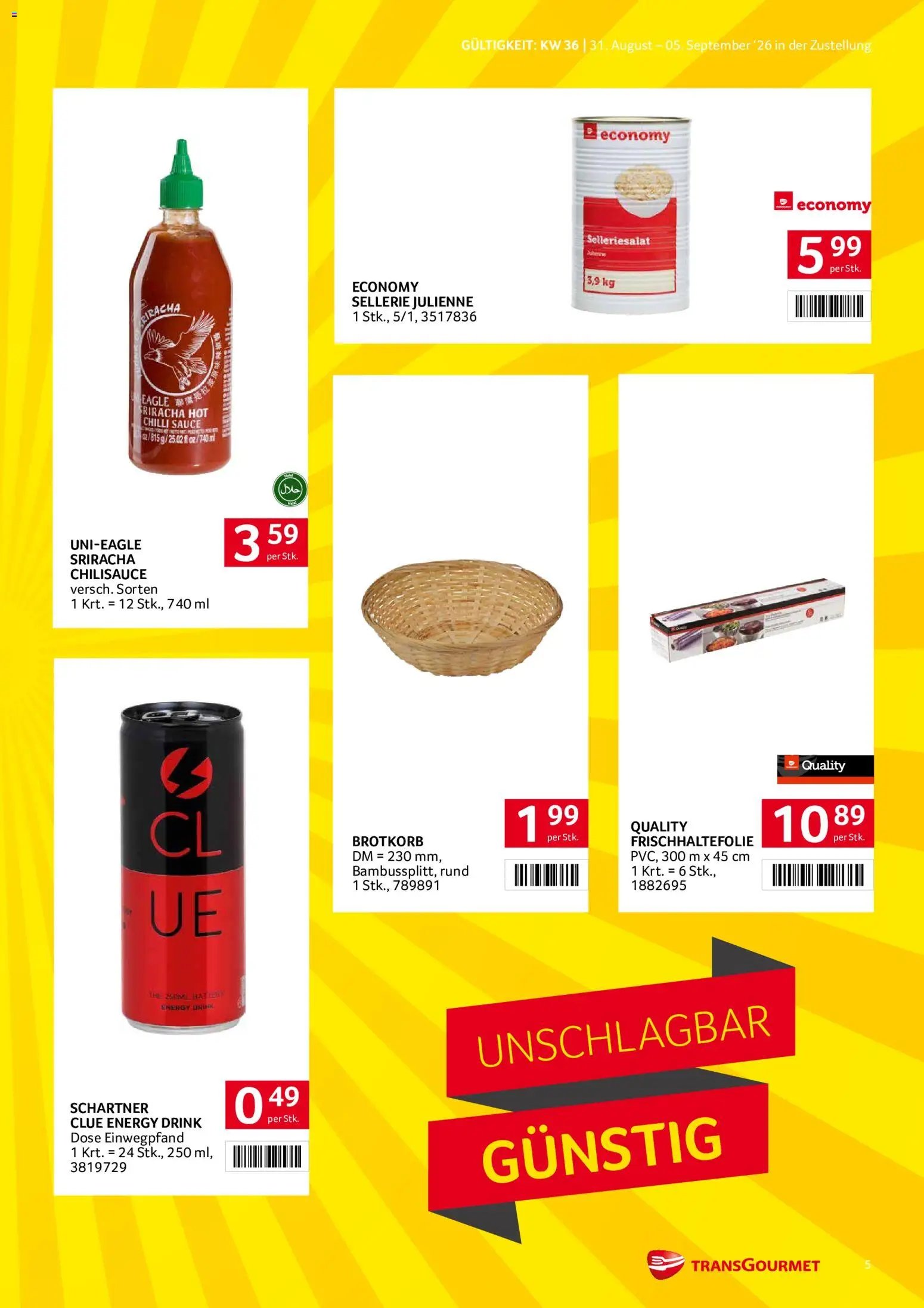 Transgourmet Zustellaktion