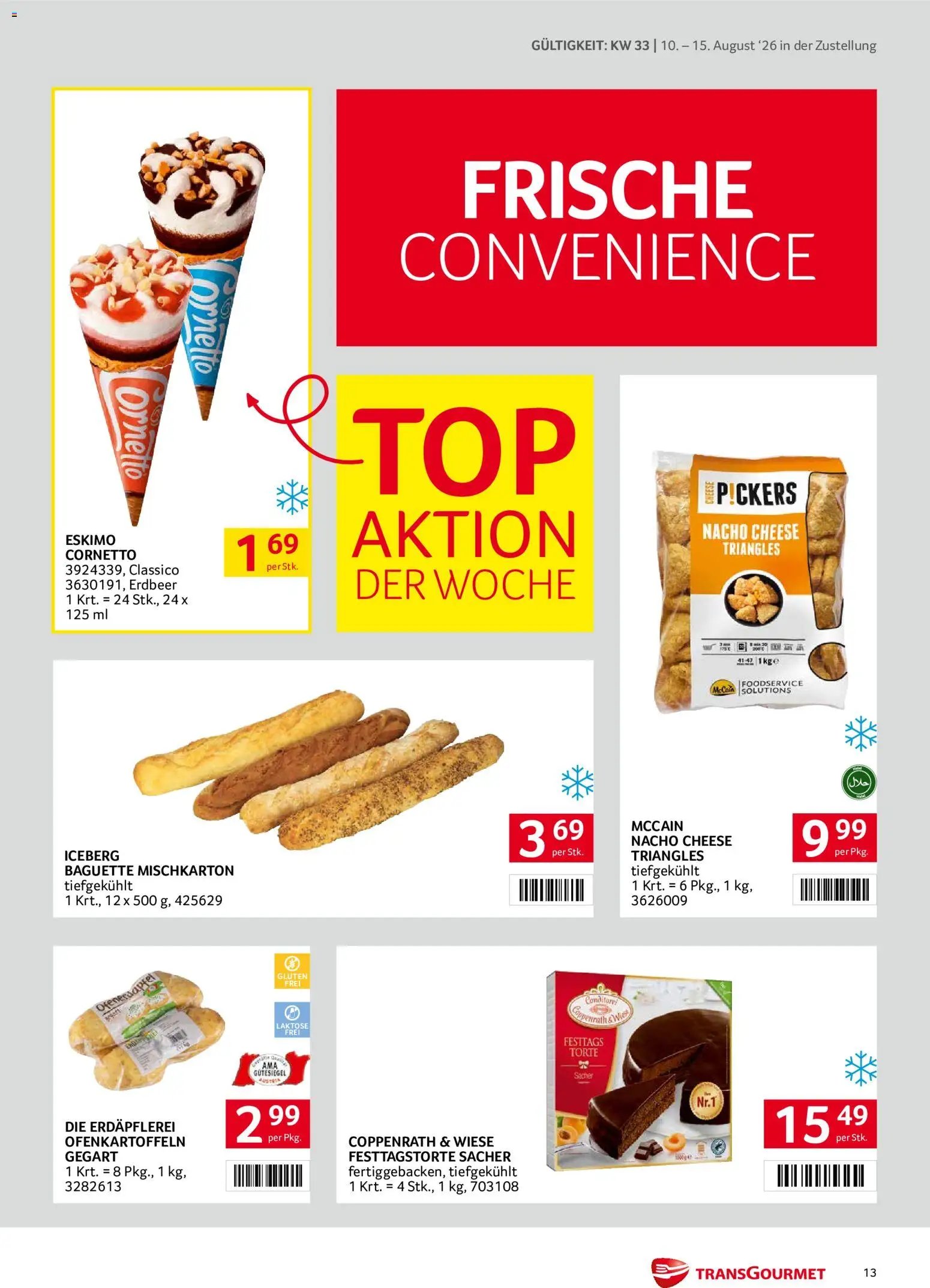 Transgourmet Zustellaktion