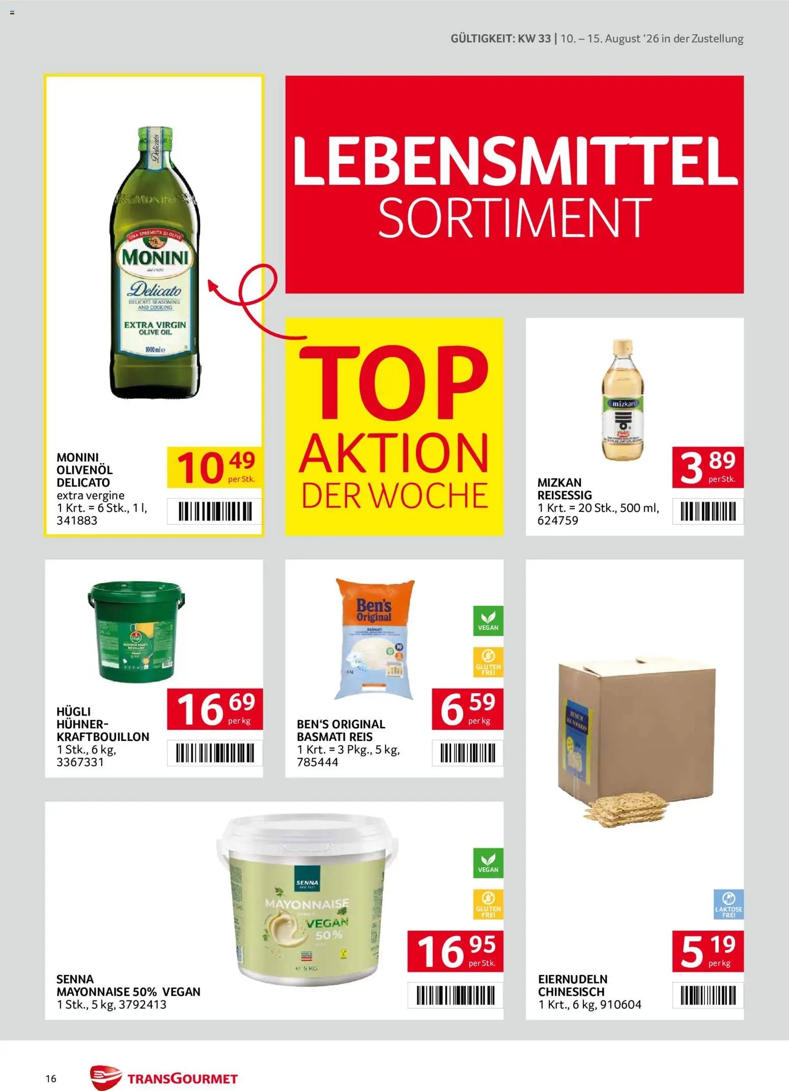 Transgourmet Zustellaktion