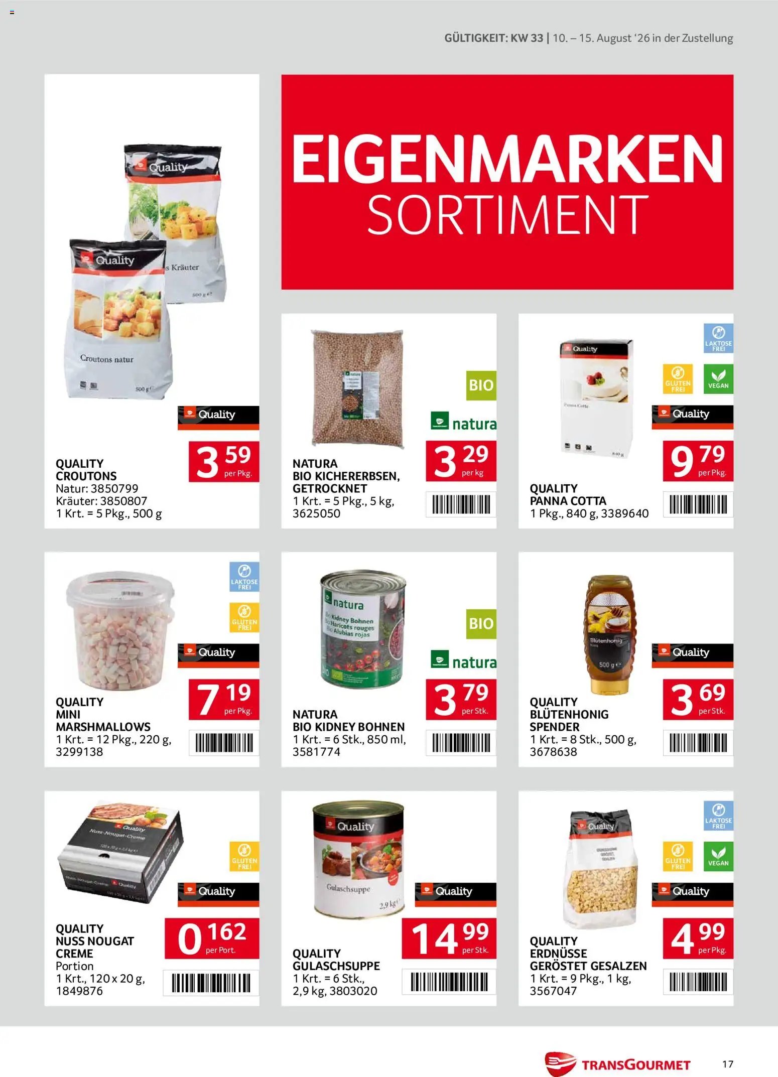 Transgourmet Zustellaktion