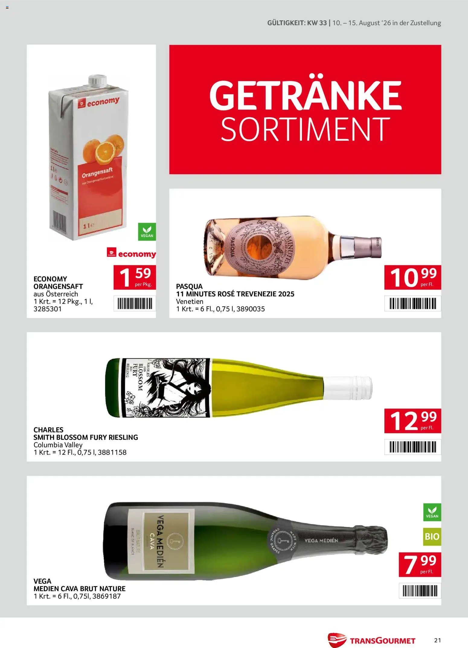 Transgourmet Zustellaktion