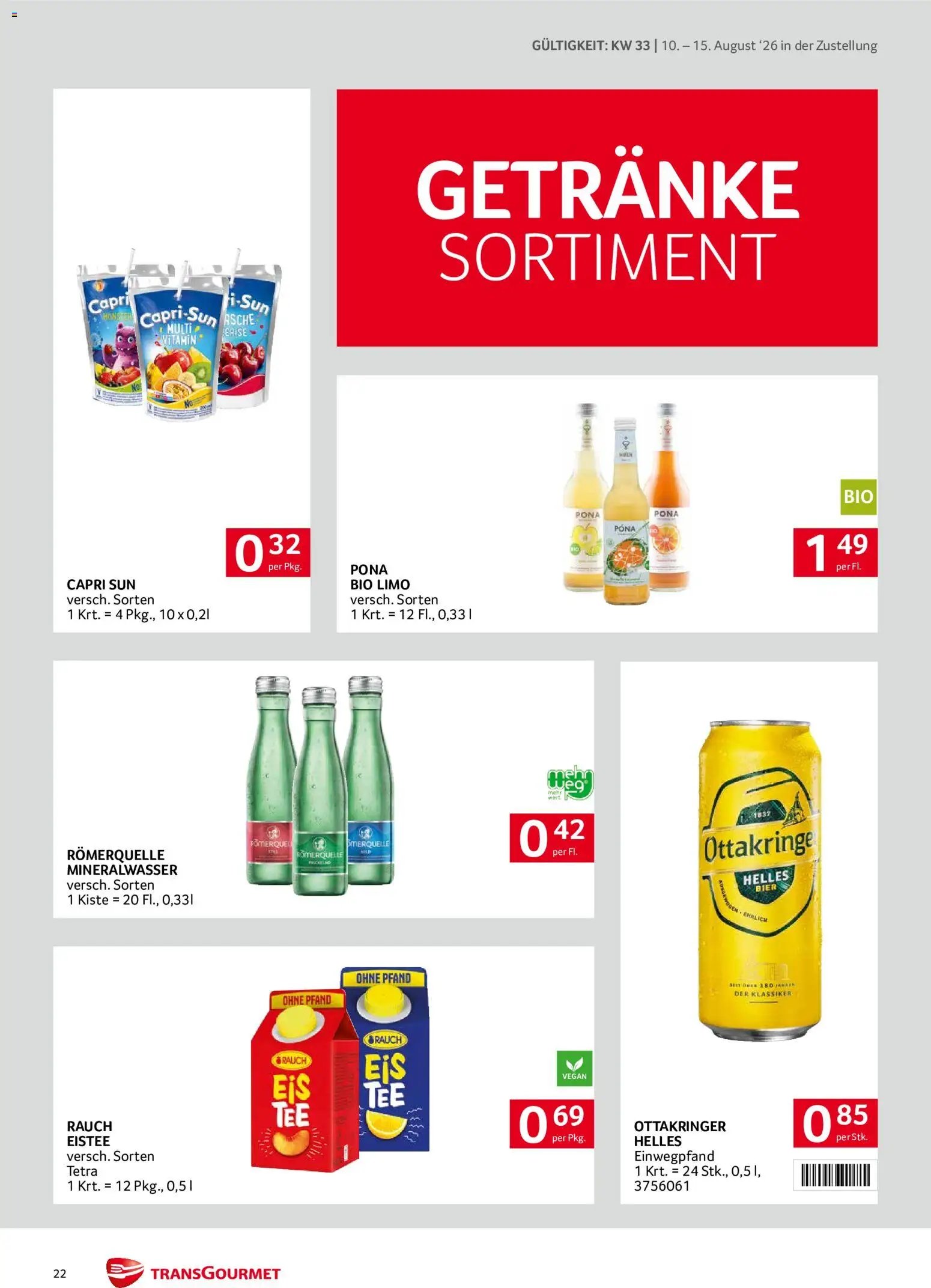 Transgourmet Zustellaktion