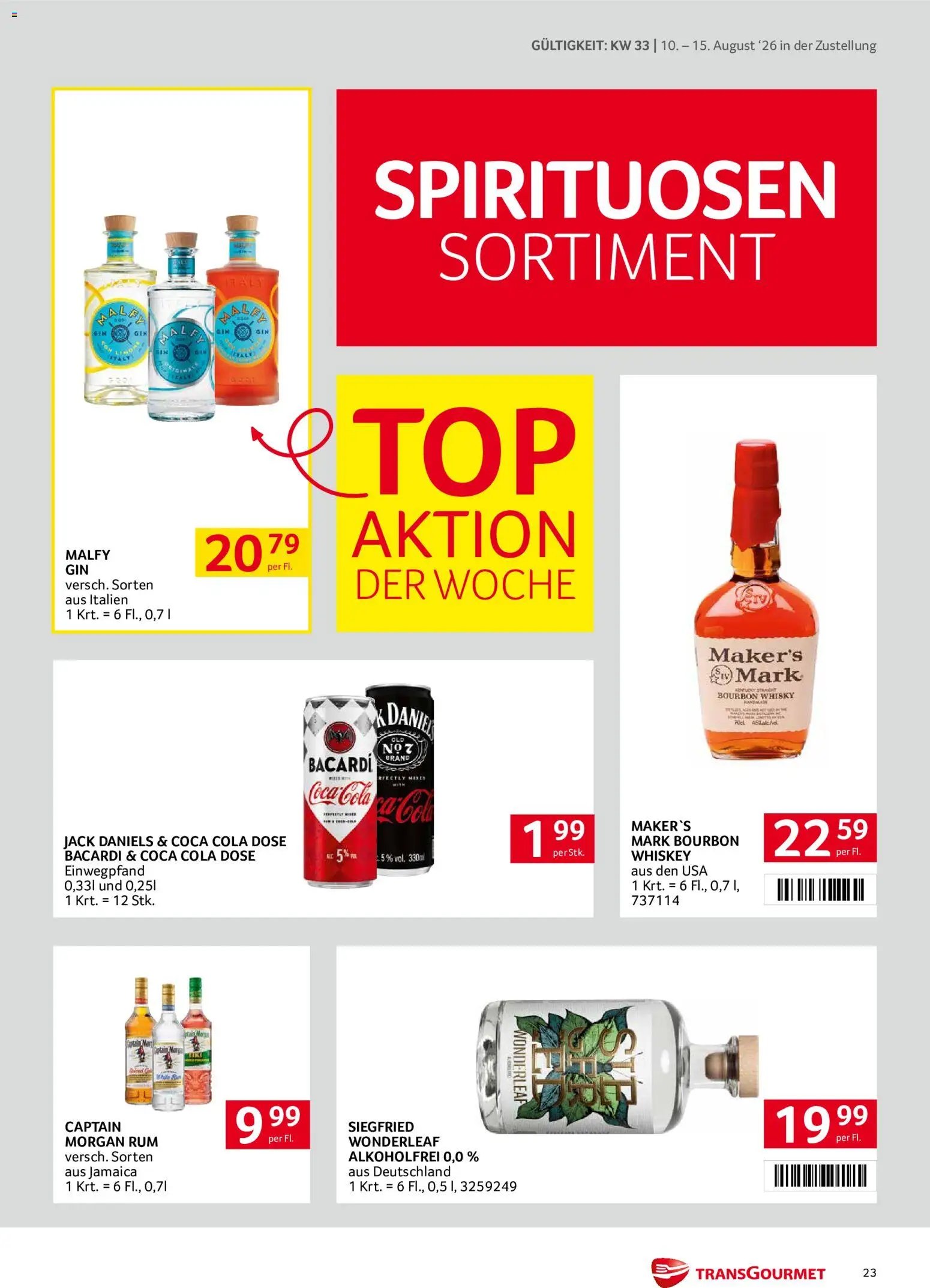 Transgourmet Zustellaktion