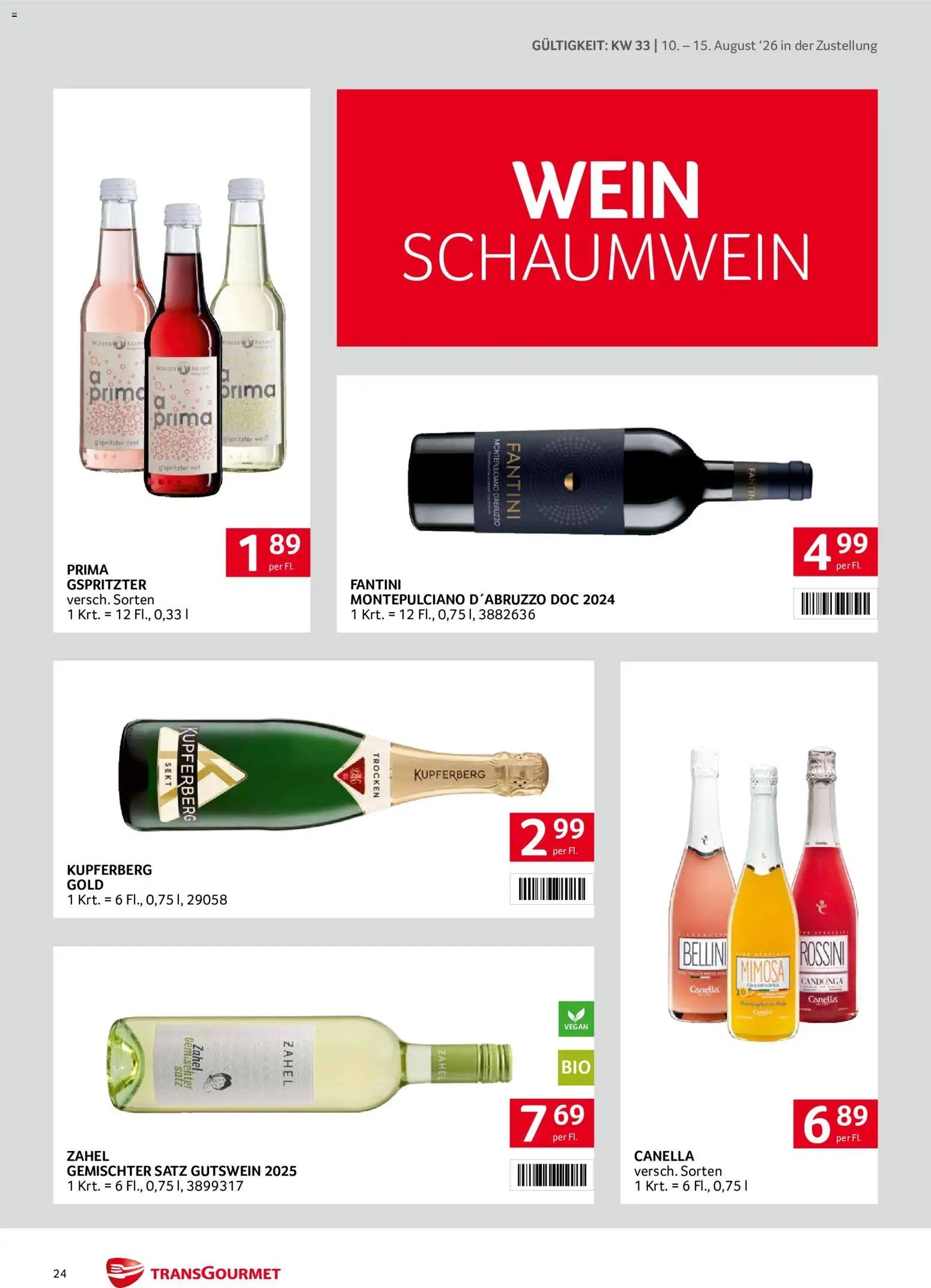 Transgourmet Zustellaktion