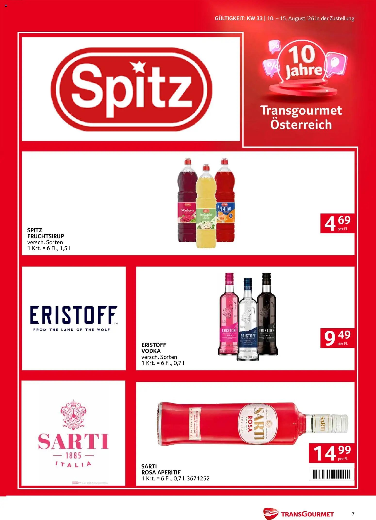 Transgourmet Zustellaktion