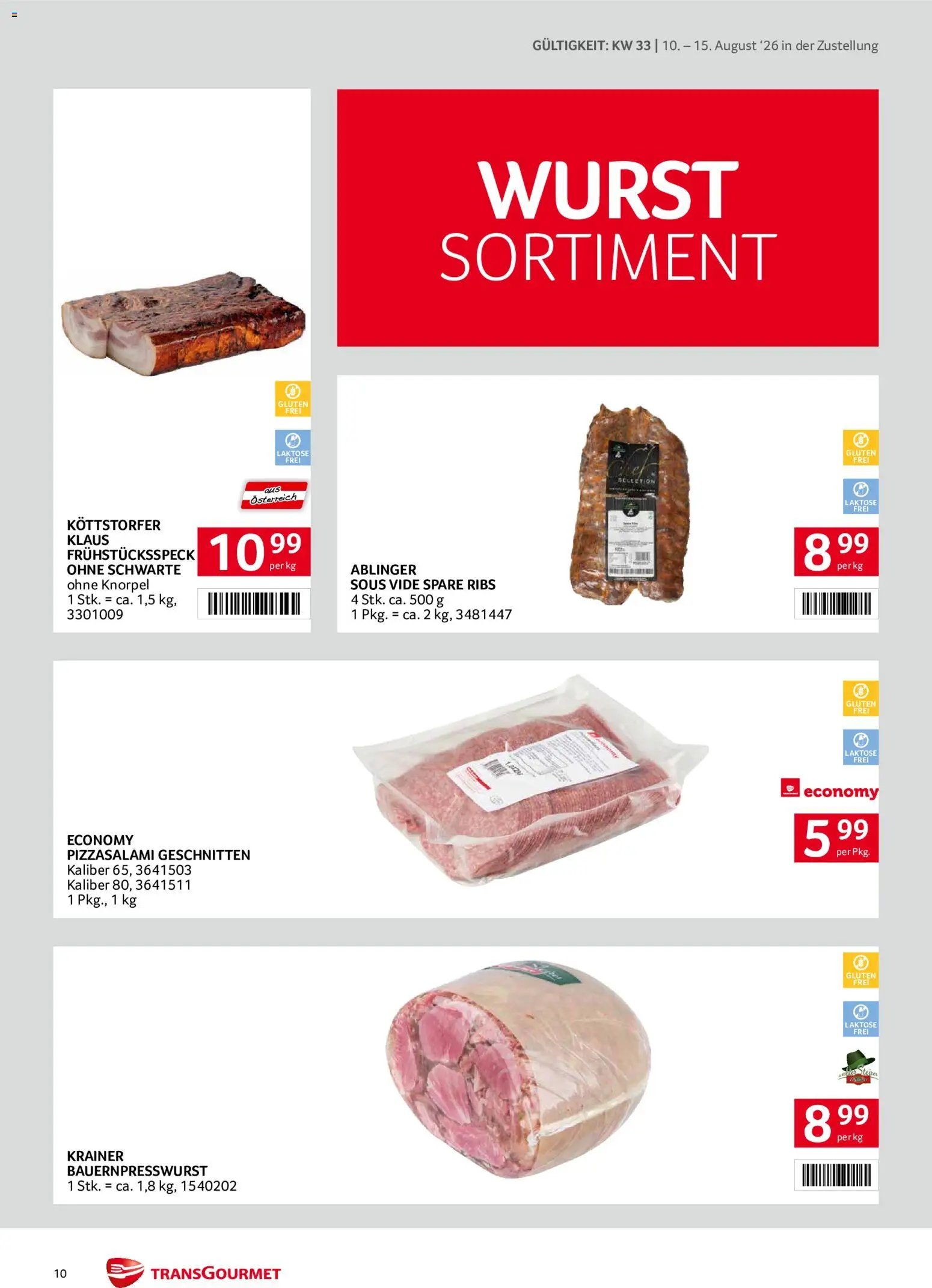 Transgourmet Zustellaktion