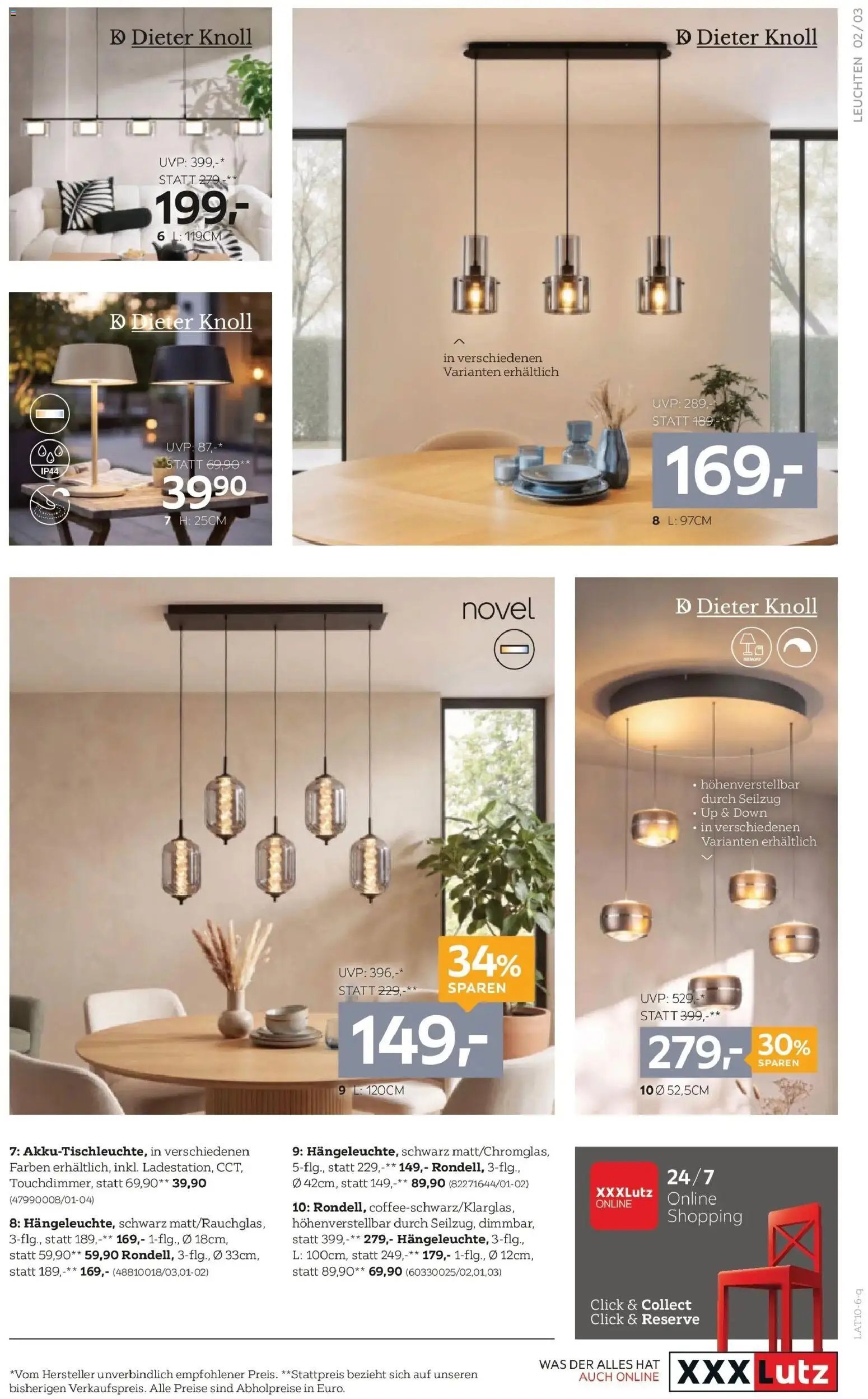 XXXLutz Lampen
