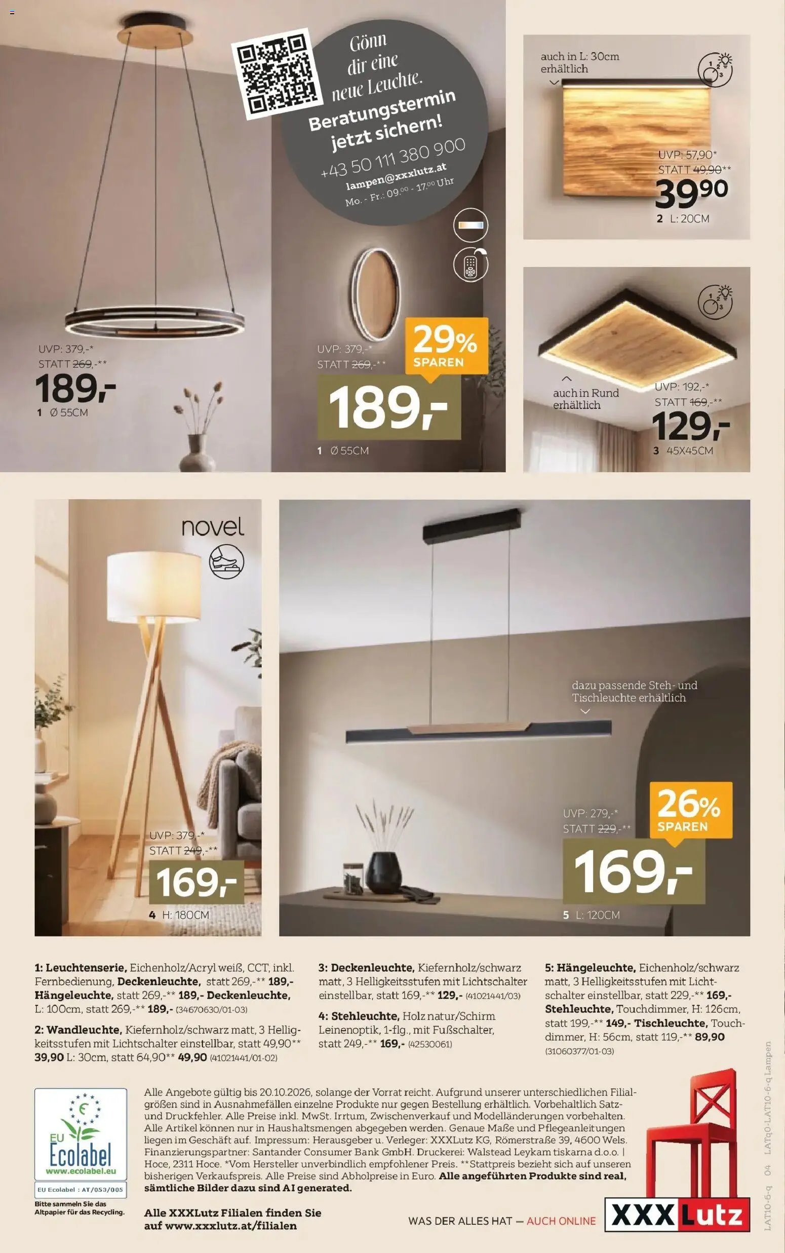 XXXLutz Lampen