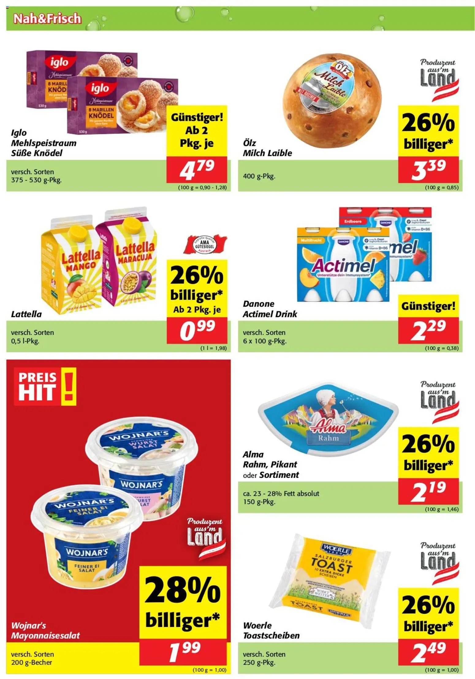 Nah und Frisch Flugblatt