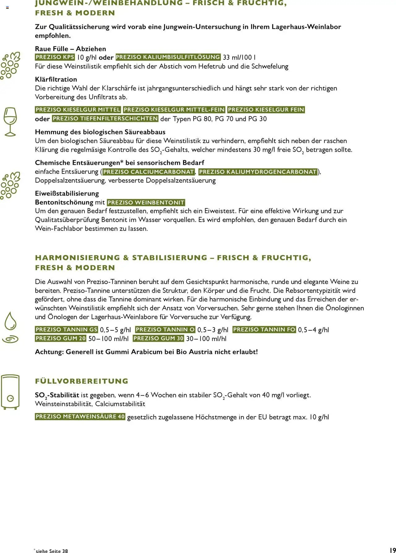Lagerhaus Preziso Handbuch 