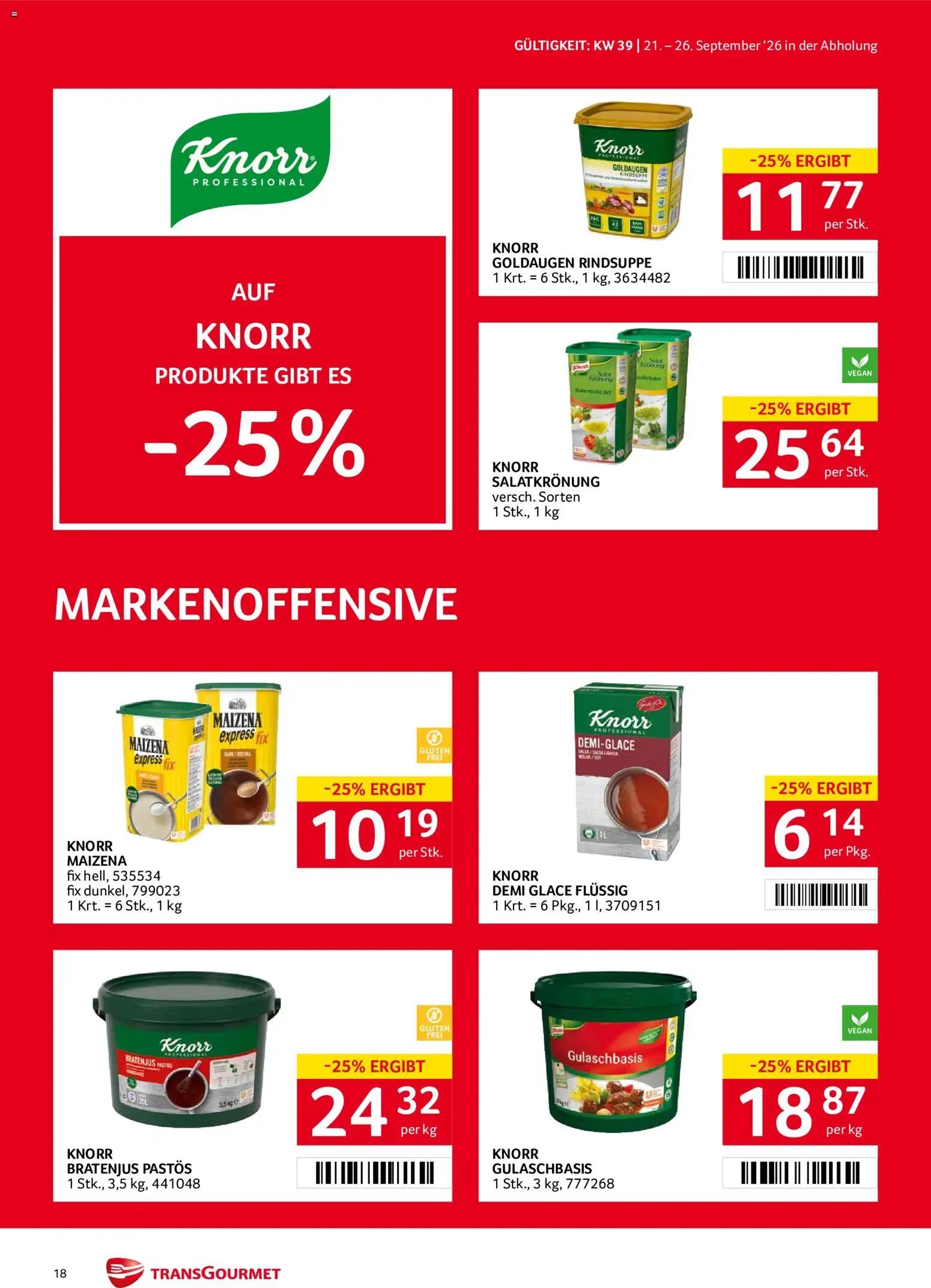 Transgourmet Flugblatt