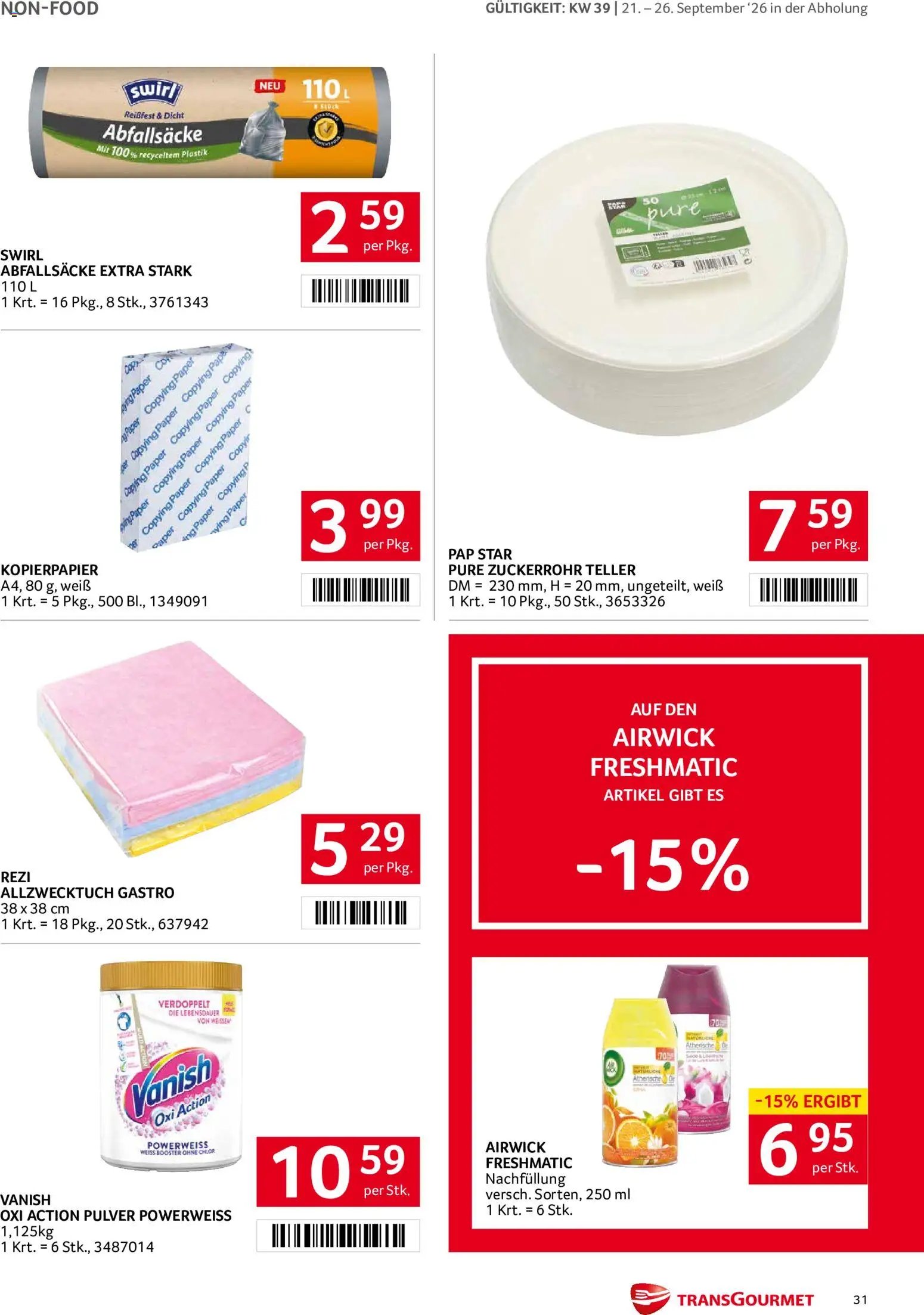 Transgourmet Flugblatt
