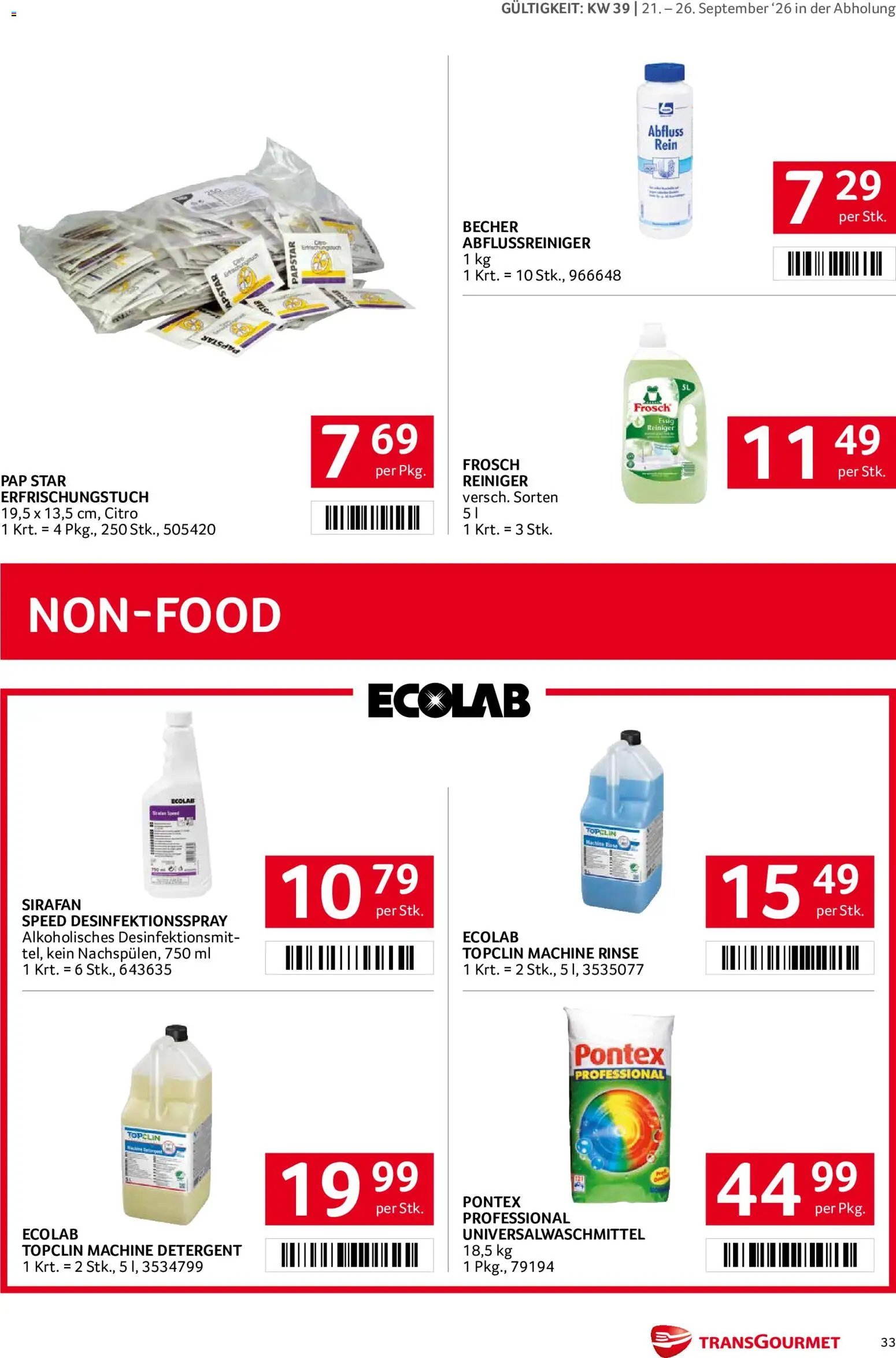 Transgourmet Flugblatt