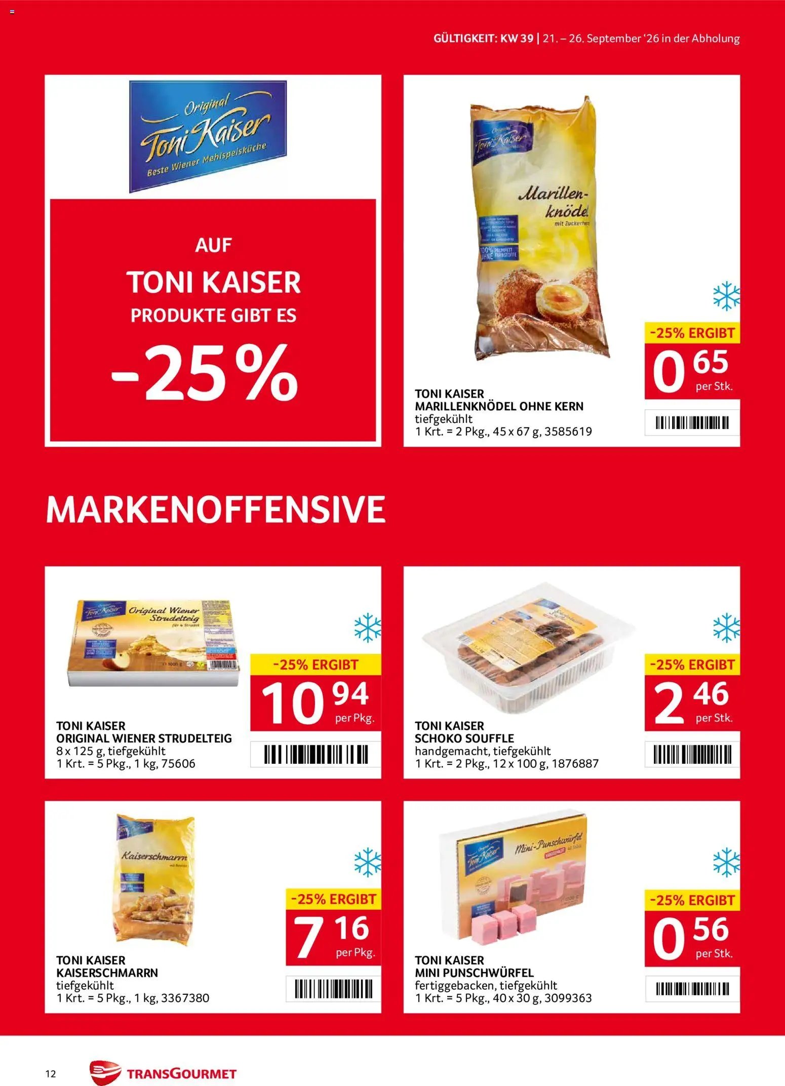 Transgourmet Flugblatt
