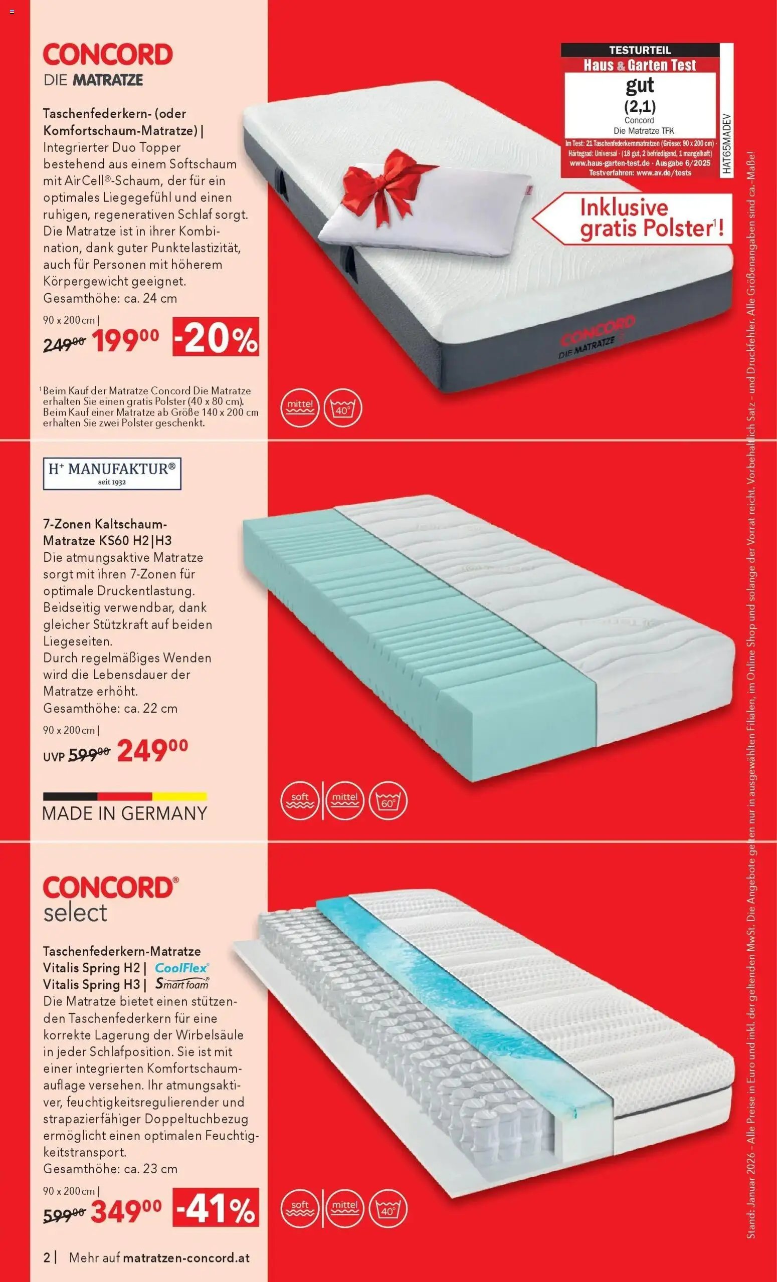 Matratzen Concord Freistadt