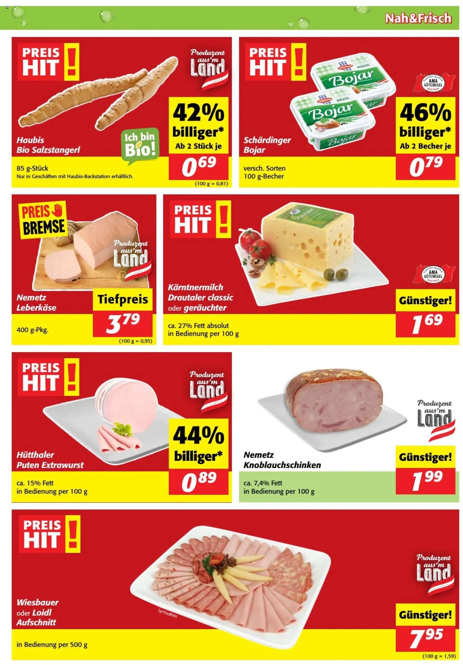 Nah und Frisch Flugblatt