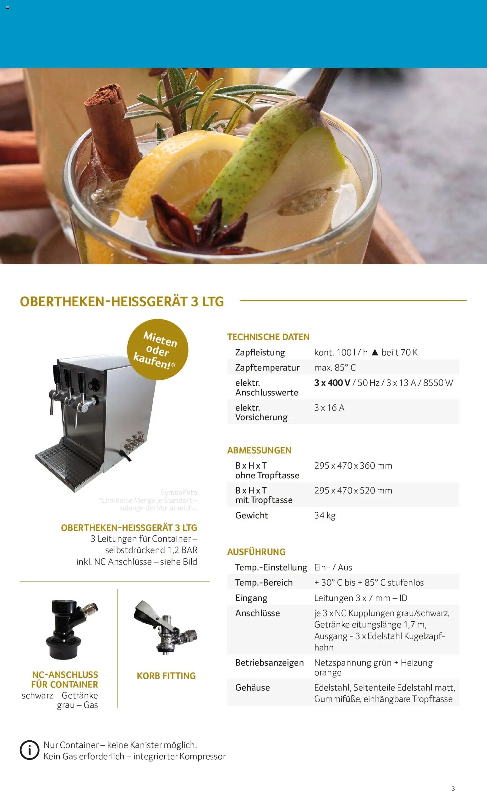 Transgourmet Trinkwerk Winterzeit