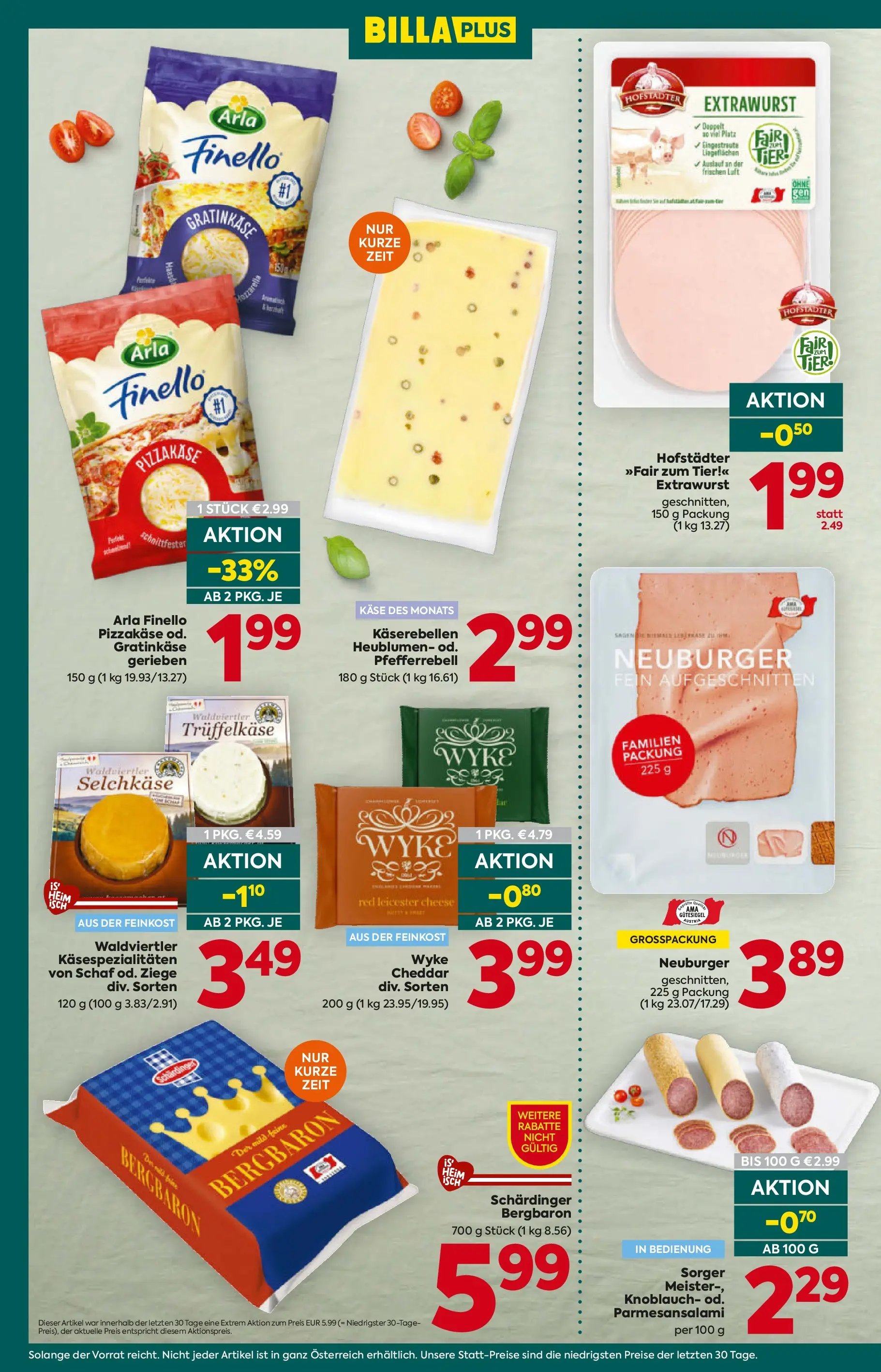 Billa Plus Flugblatt - Tirol