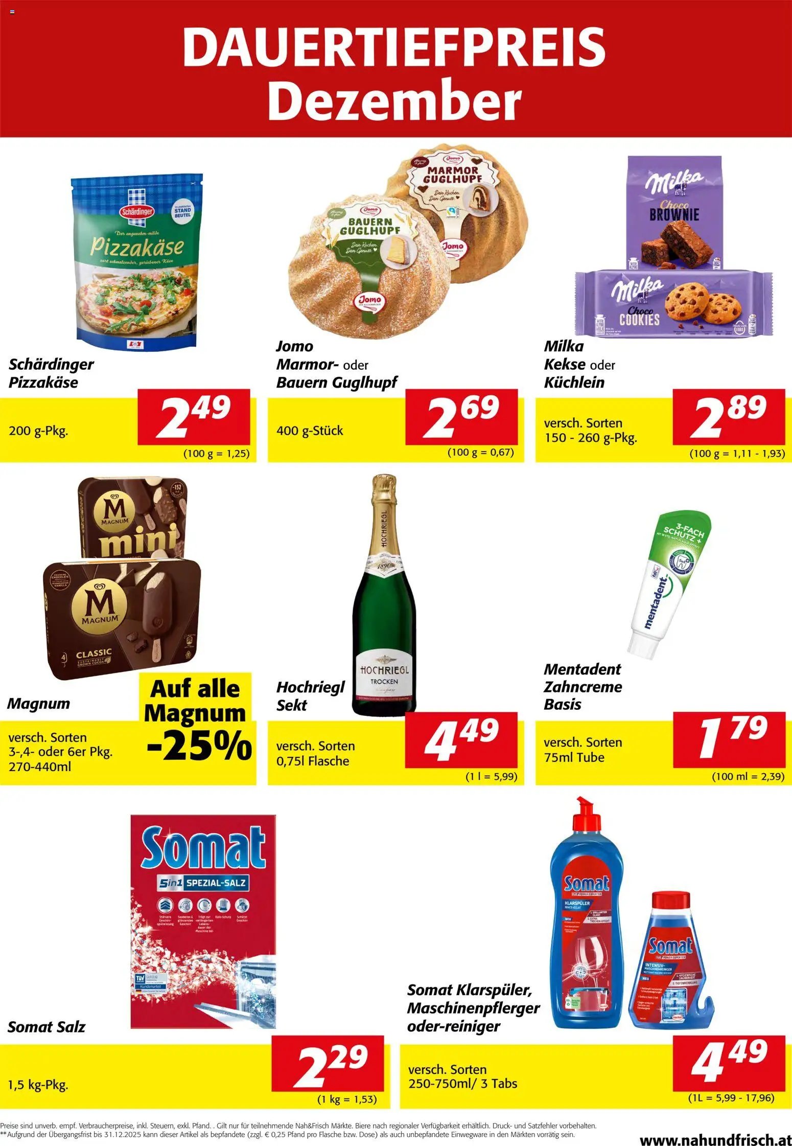 Nah und Frisch Dauertiefpreis Dezember