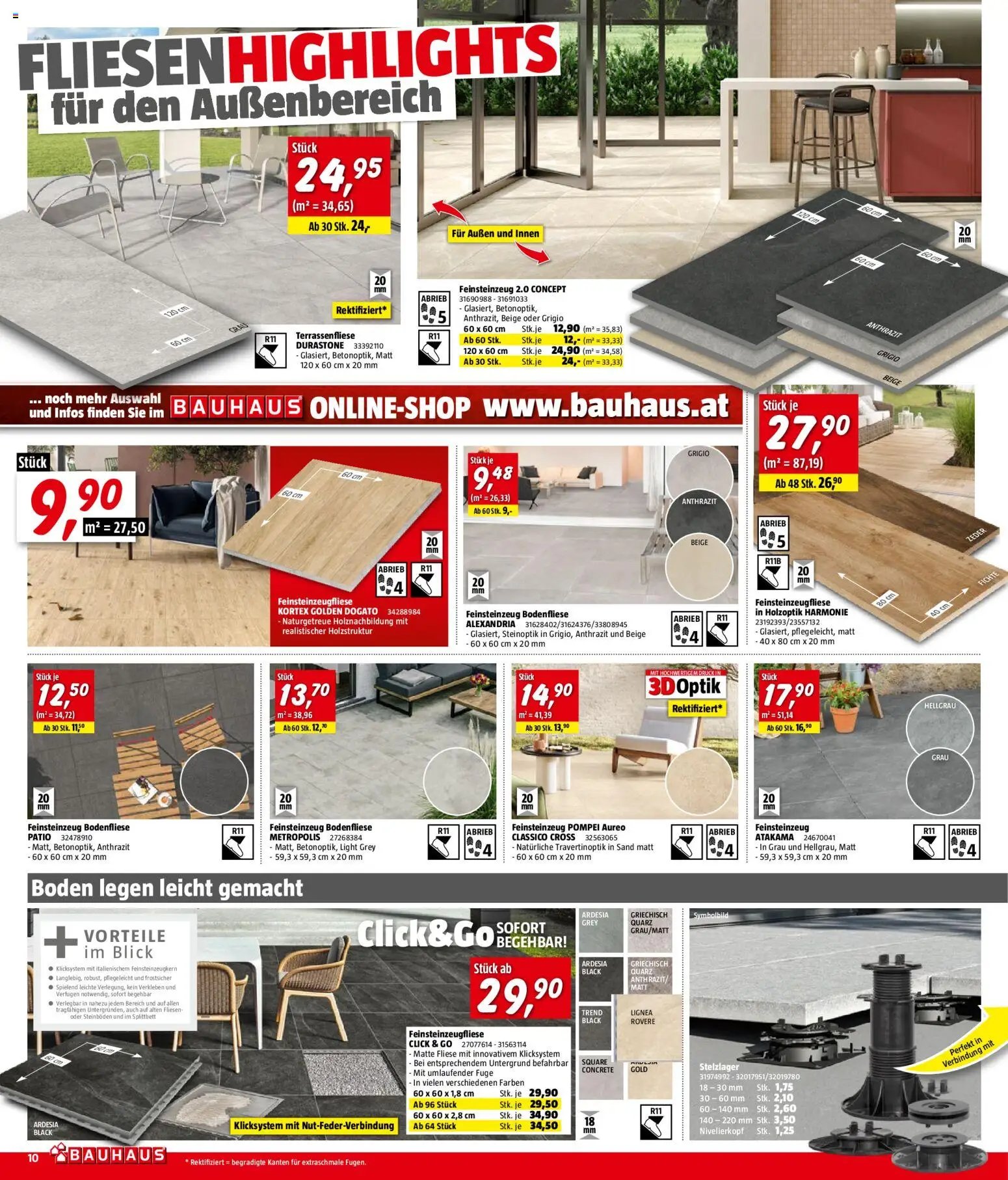 Bauhaus Prospekt aktuell