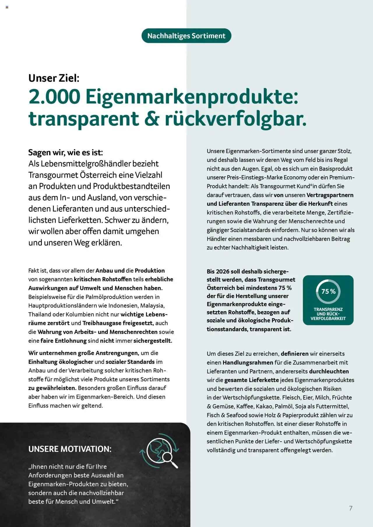 Transgourmet Taten statt Worte
