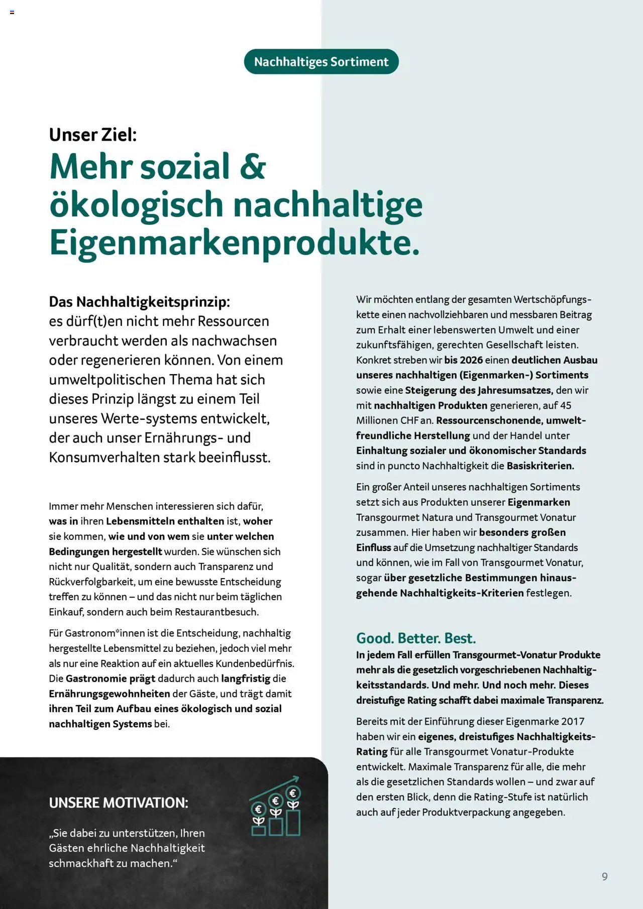 Transgourmet Taten statt Worte