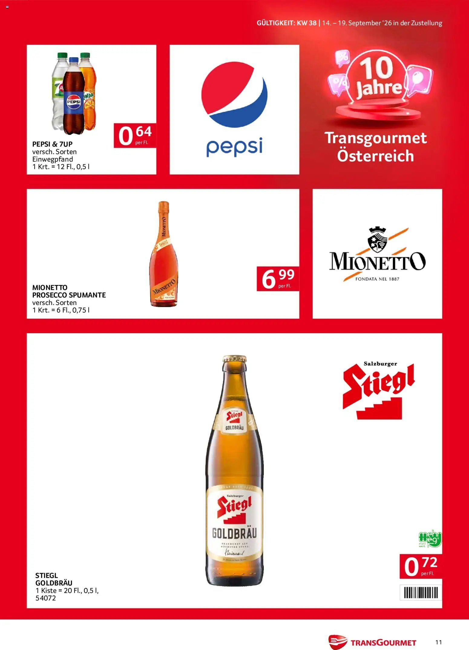 Transgourmet Zustellaktion