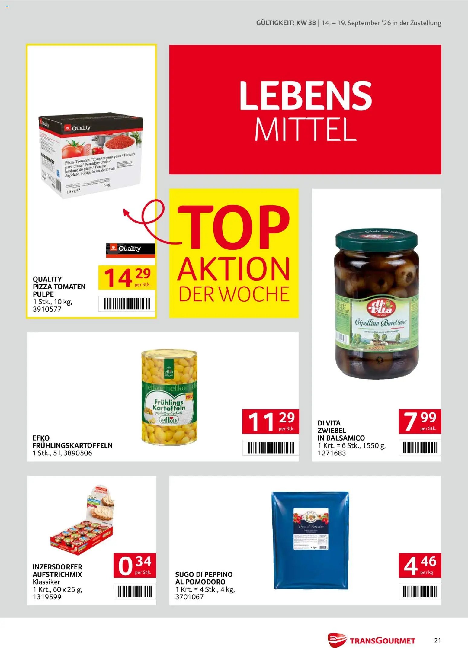 Transgourmet Zustellaktion