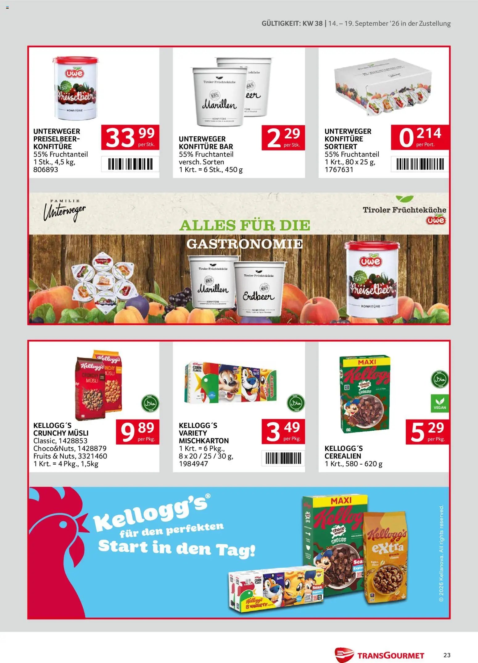 Transgourmet Zustellaktion