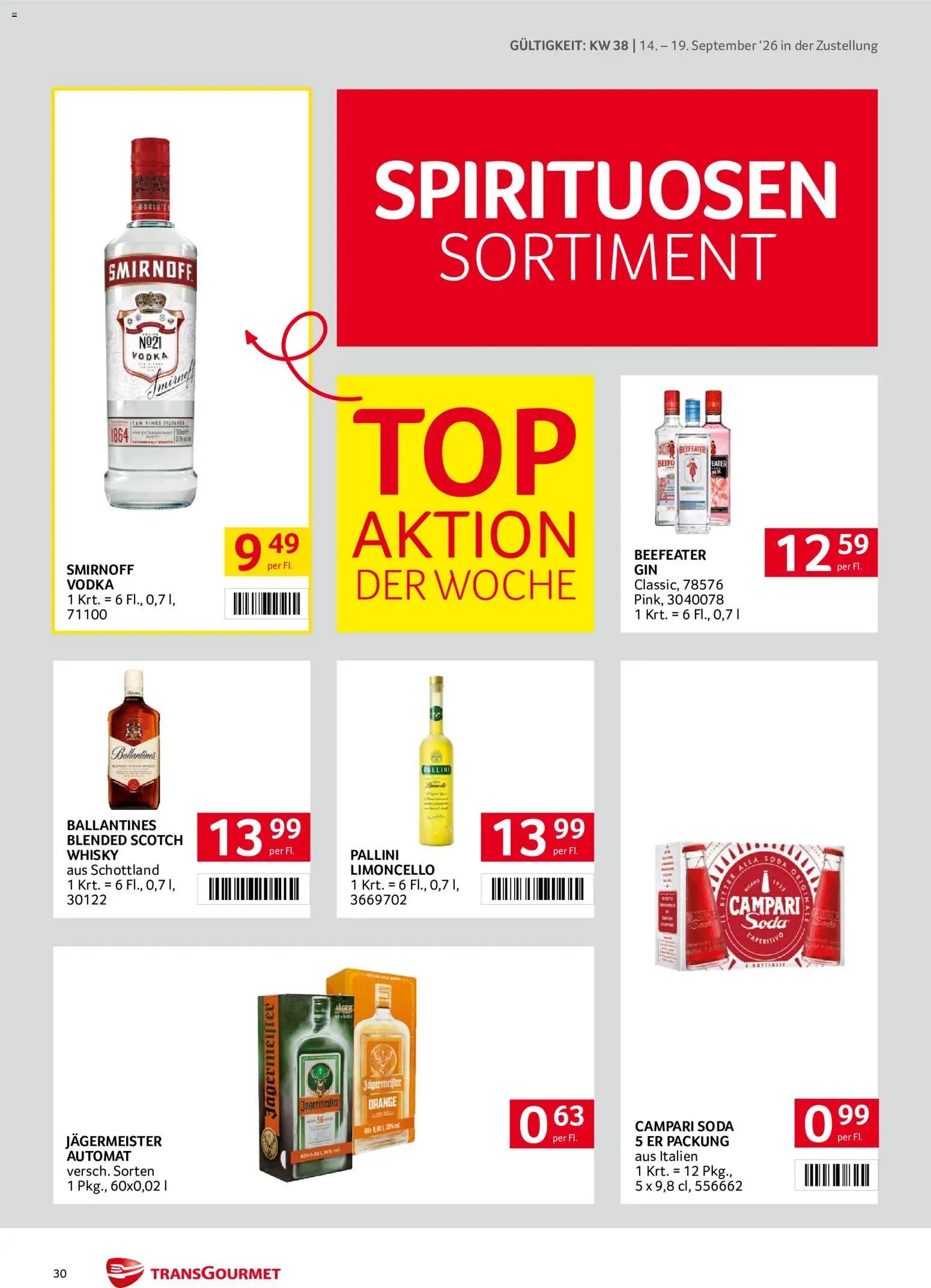 Transgourmet Zustellaktion