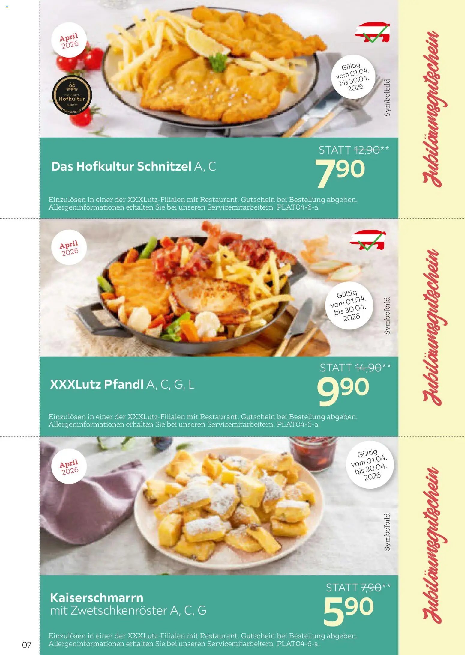 XXXLutz Jubiläums Restopass