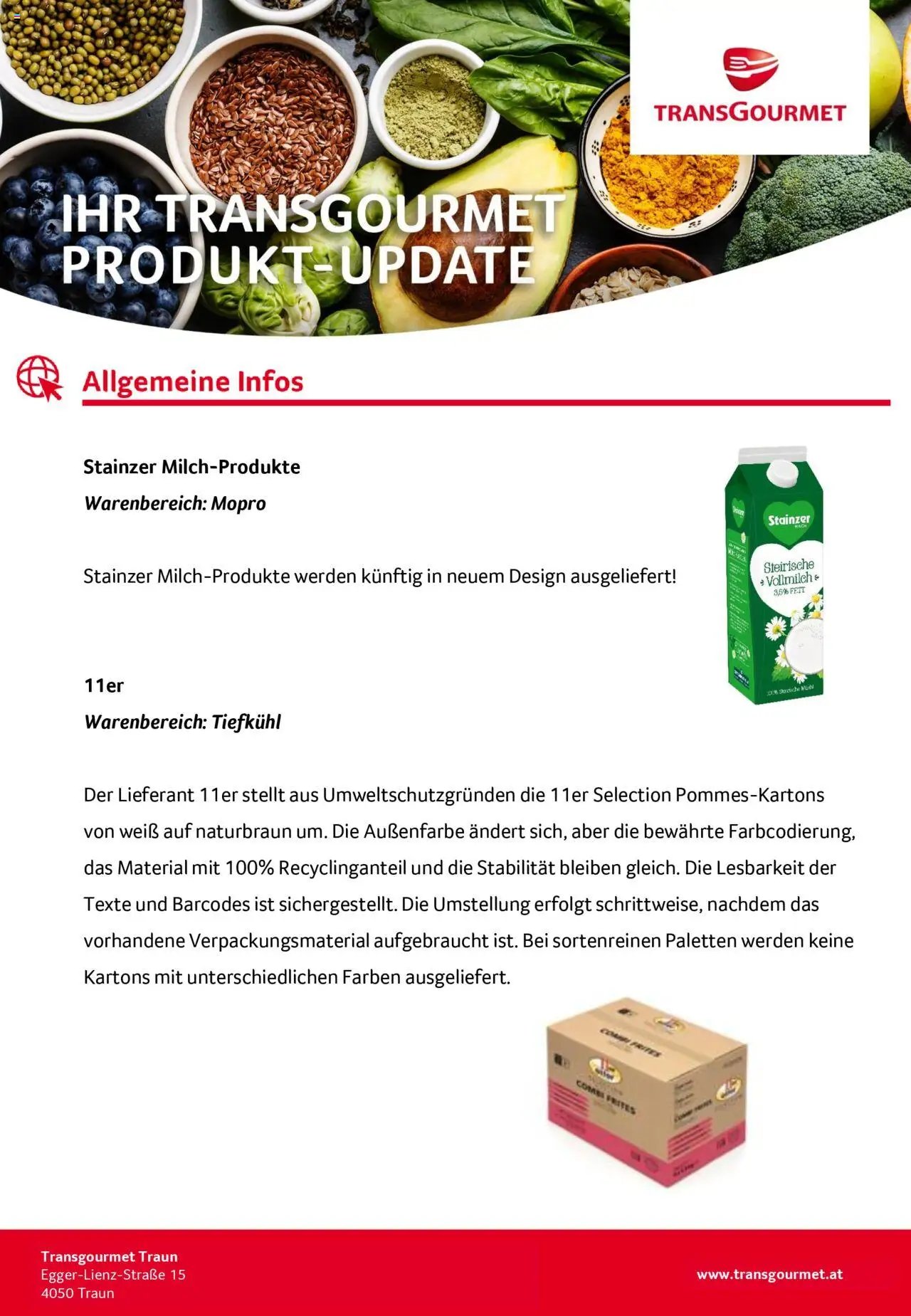 Transgourmet Produkt-Update