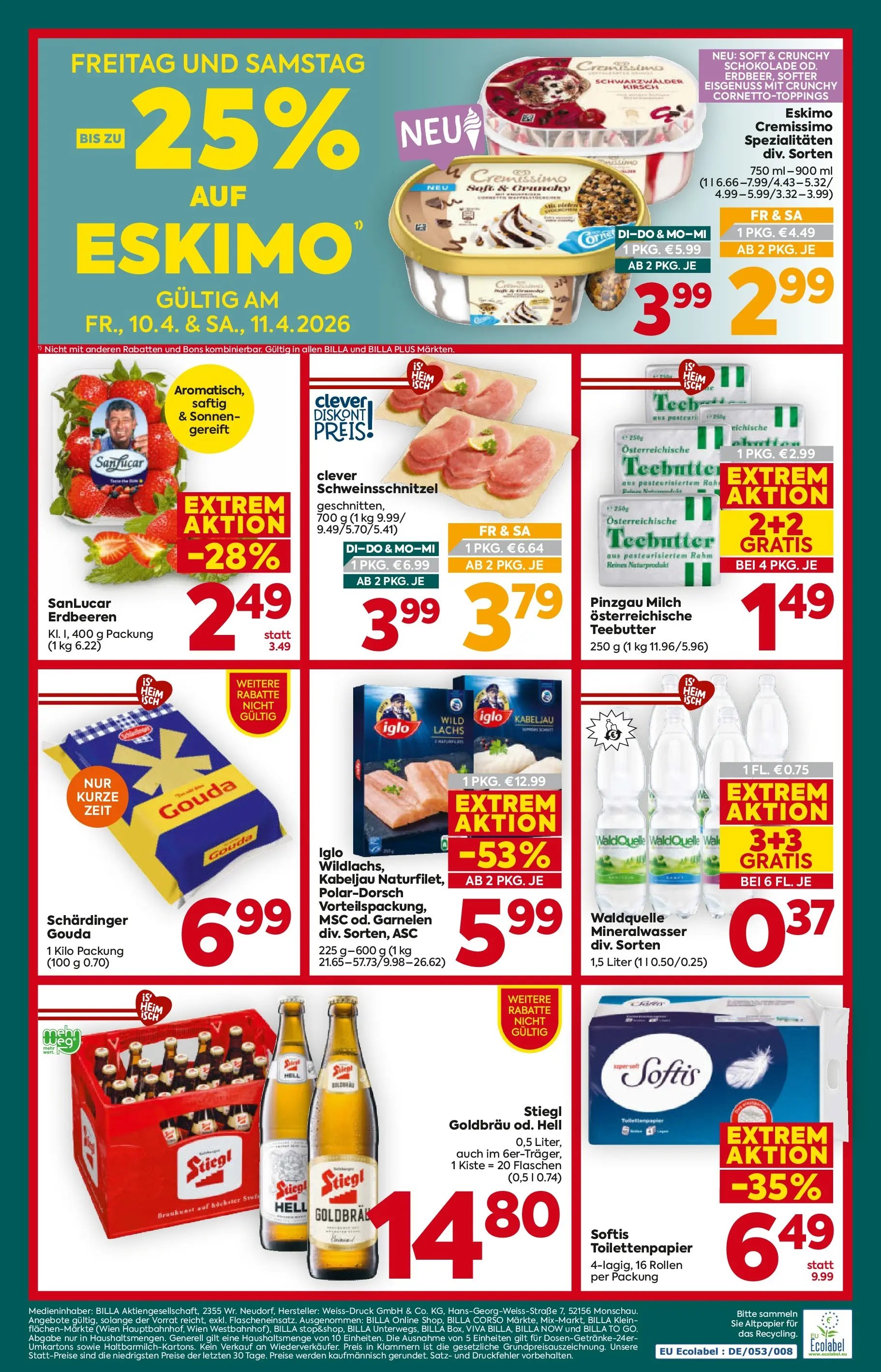 Billa Plus Flugblatt - Salzburg