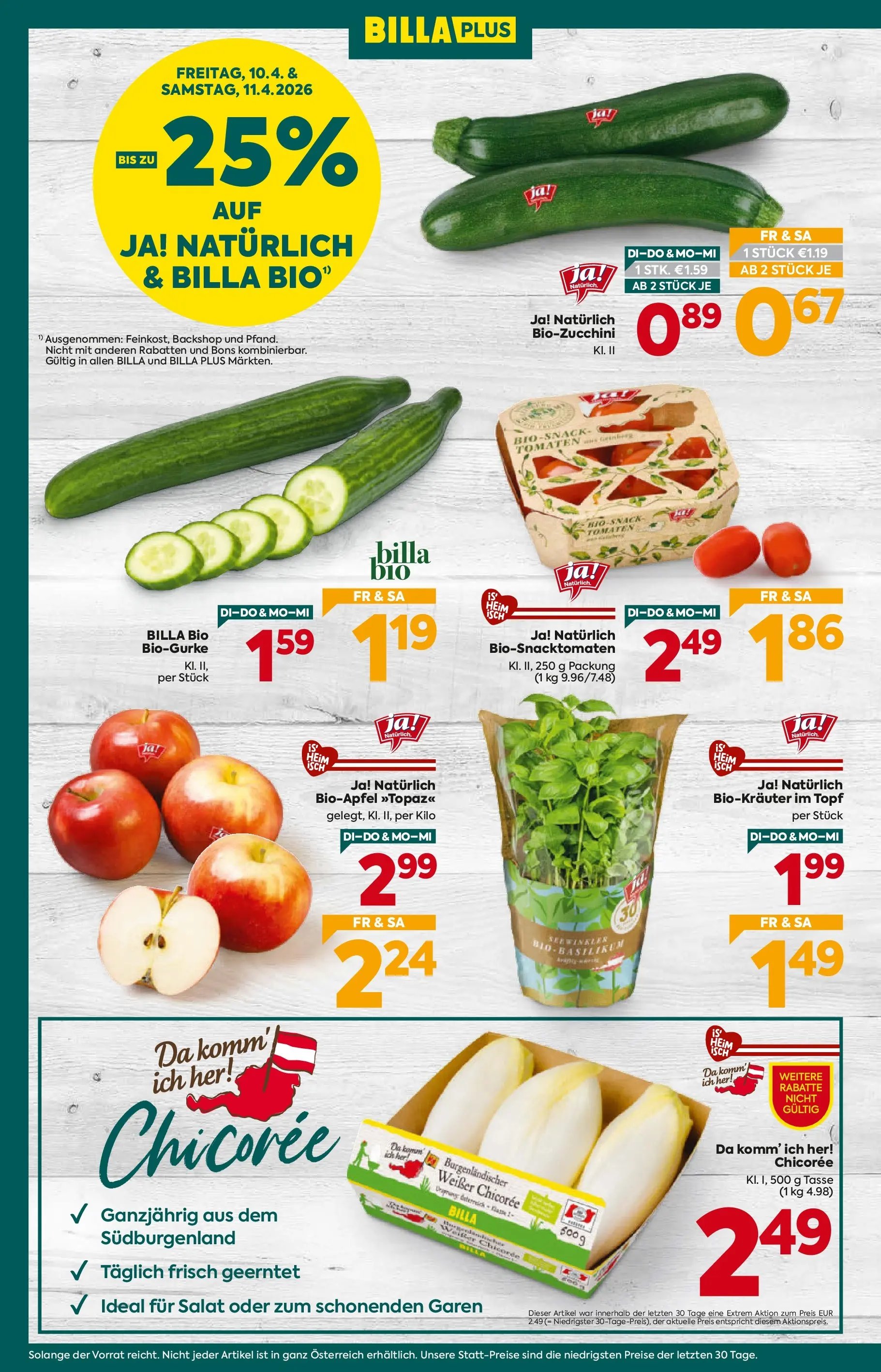 Billa Plus Flugblatt - Salzburg