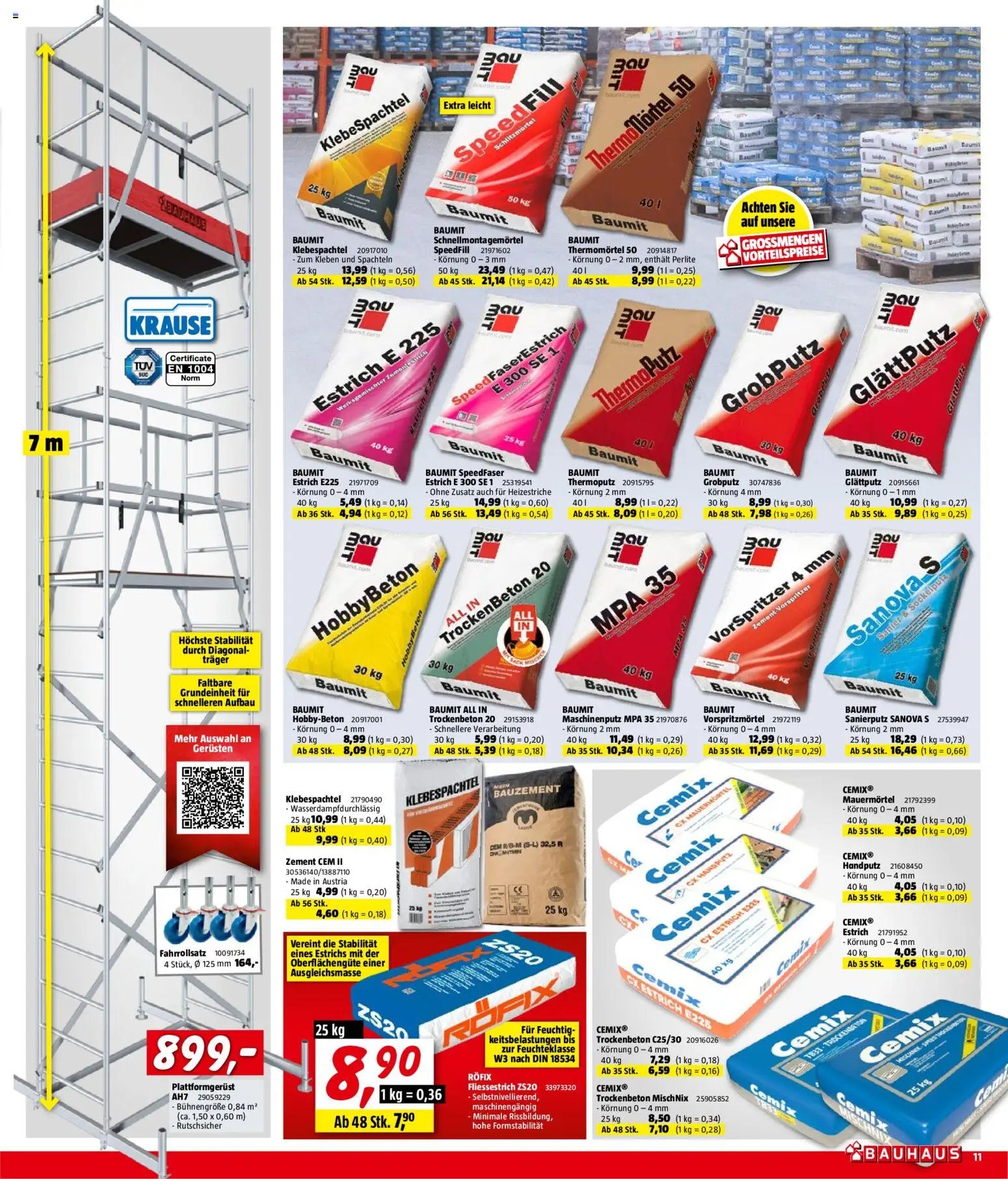 Bauhaus Prospekt aktuell