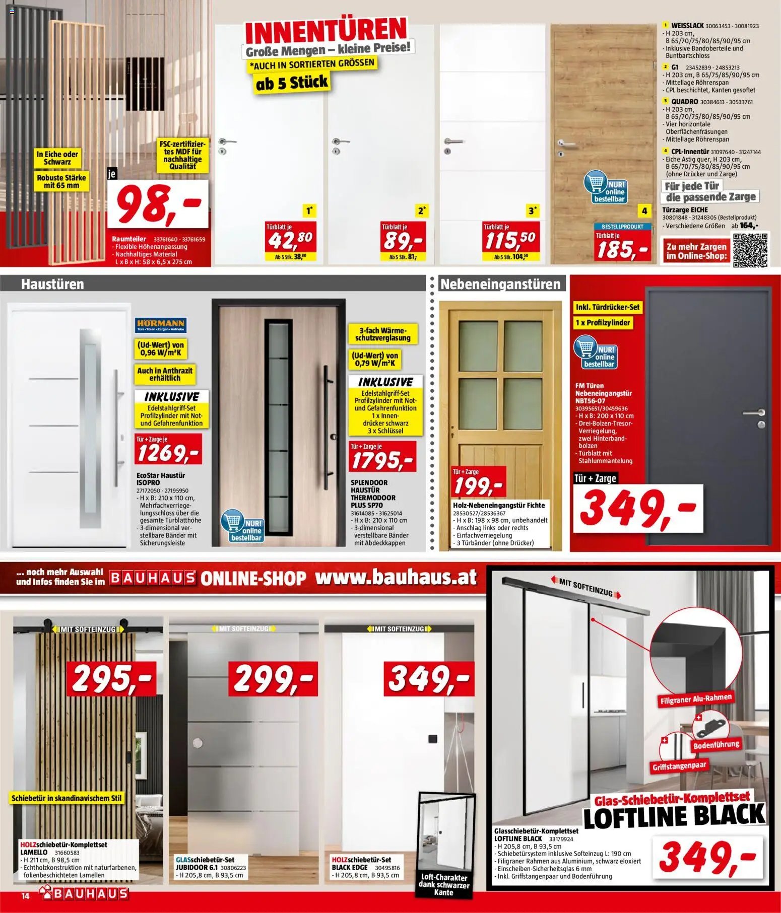 Bauhaus Prospekt aktuell