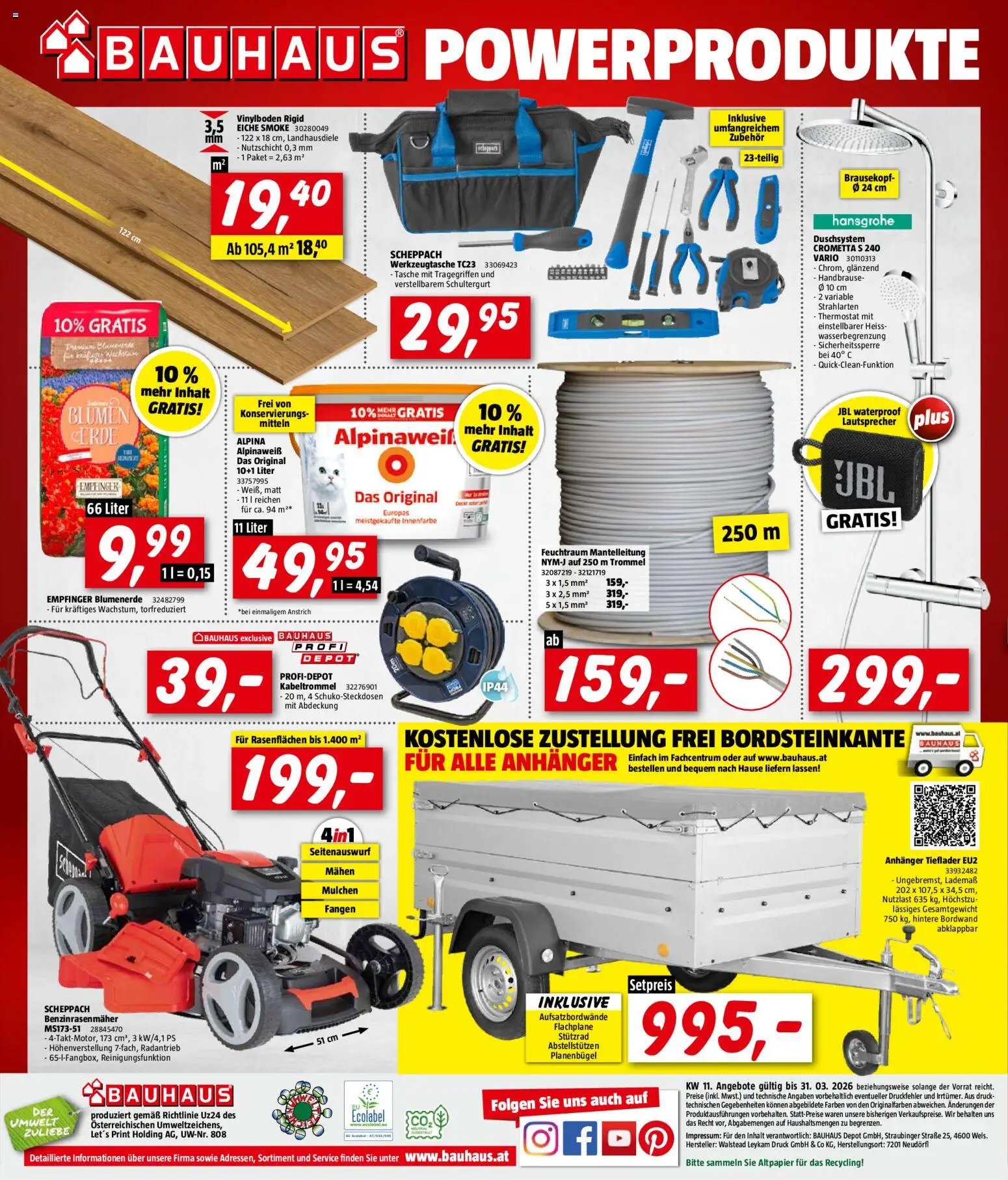 Bauhaus Prospekt aktuell