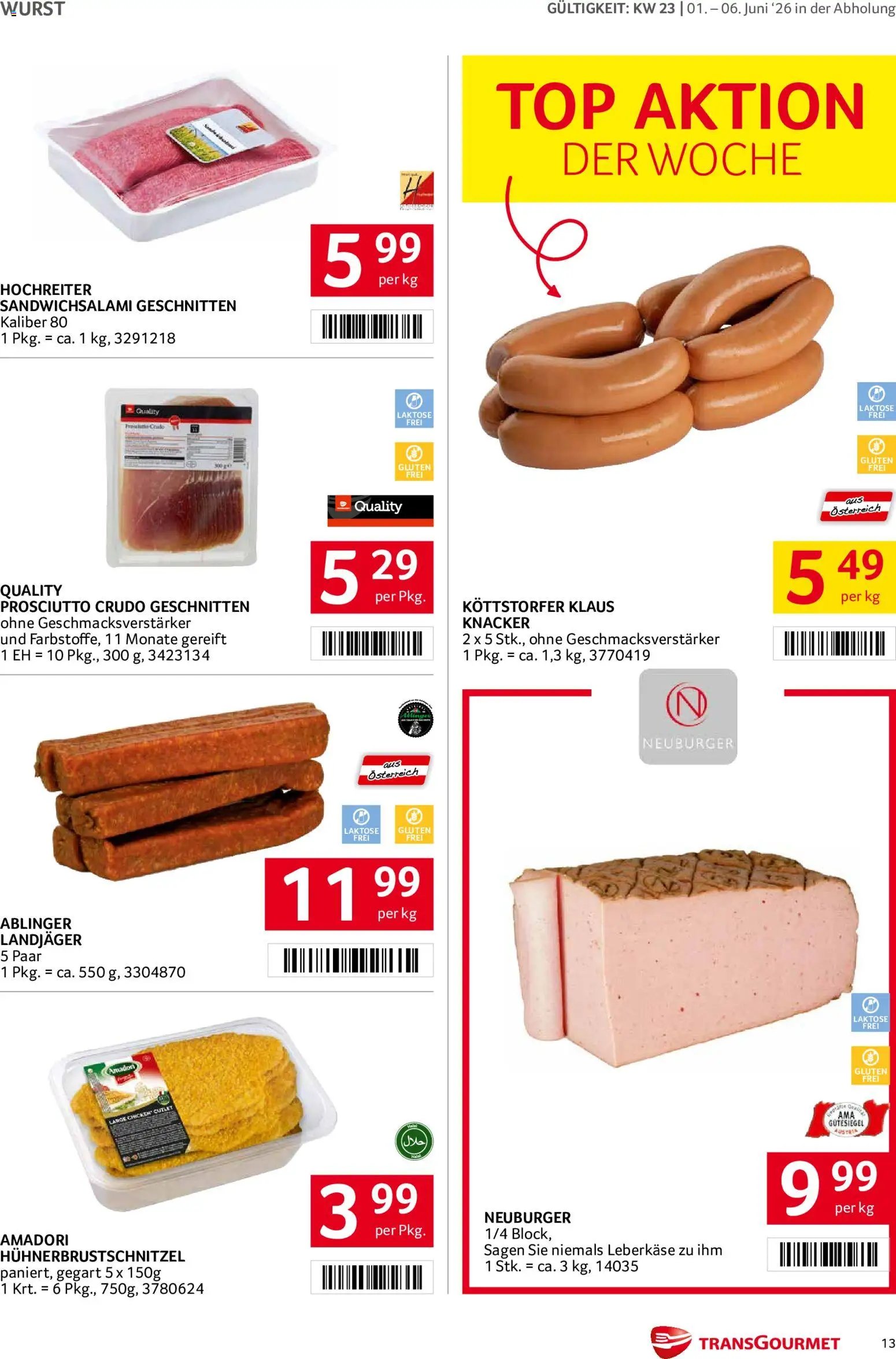 Transgourmet Flugblatt